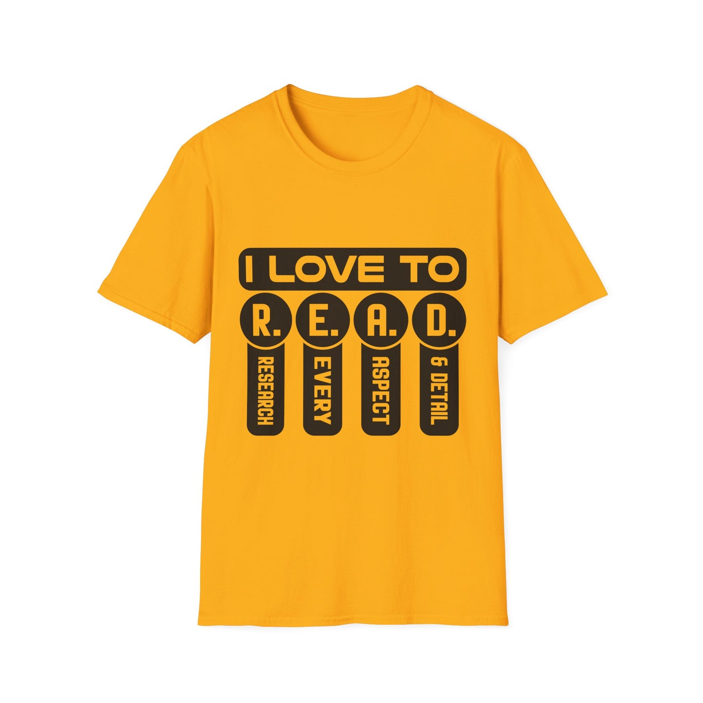 I Love to R.E.A.D. Unisex Softstyle T-Shirt - Perfect for Book Lovers
