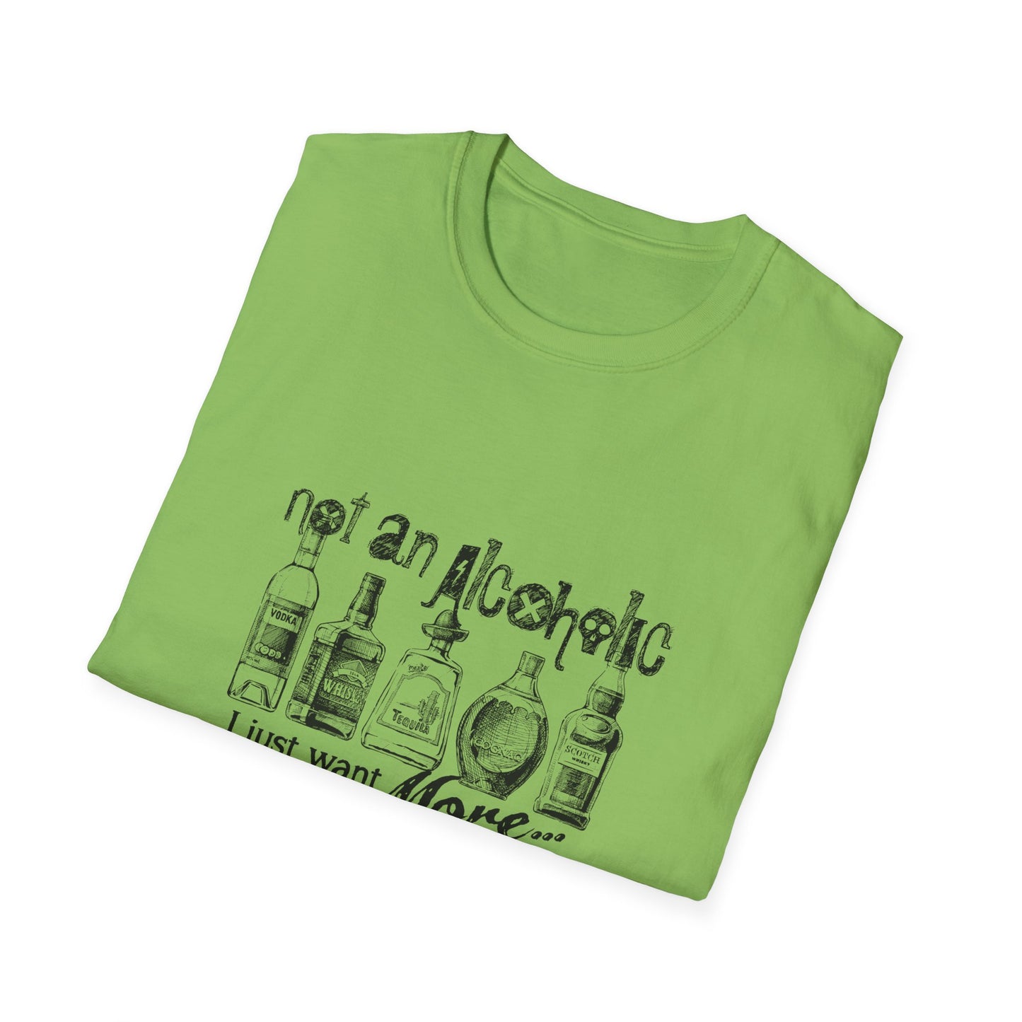 Not An Alcoholic Humorous Drink Lover T-Shirt, Funny Drinking Tee, Unisex Alcoholic Humor Shirt, Casual Everyday Wear, Gift for Party Lovers