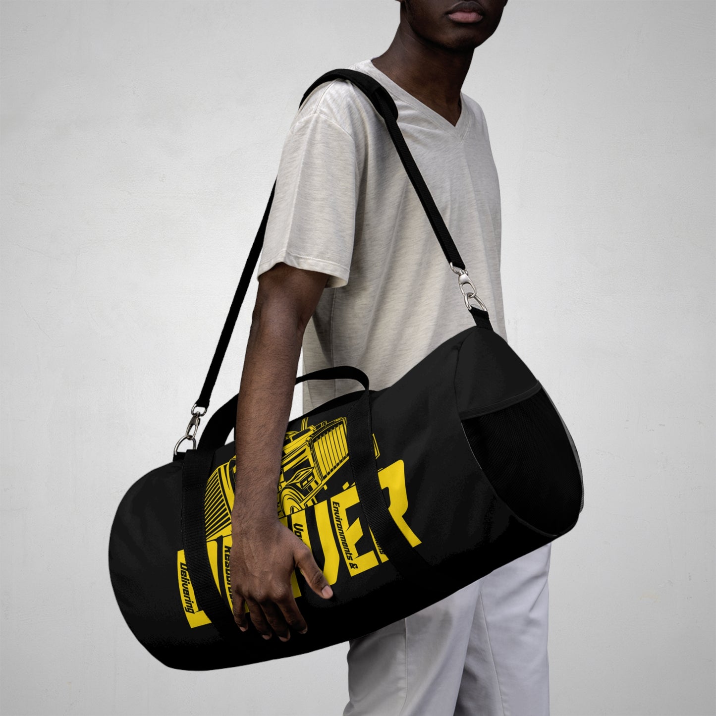 D.R.I.V.E.R. Stylish Gym Duffel Bag for Active Lifestyles, Travel Tote, Perfect for Workouts