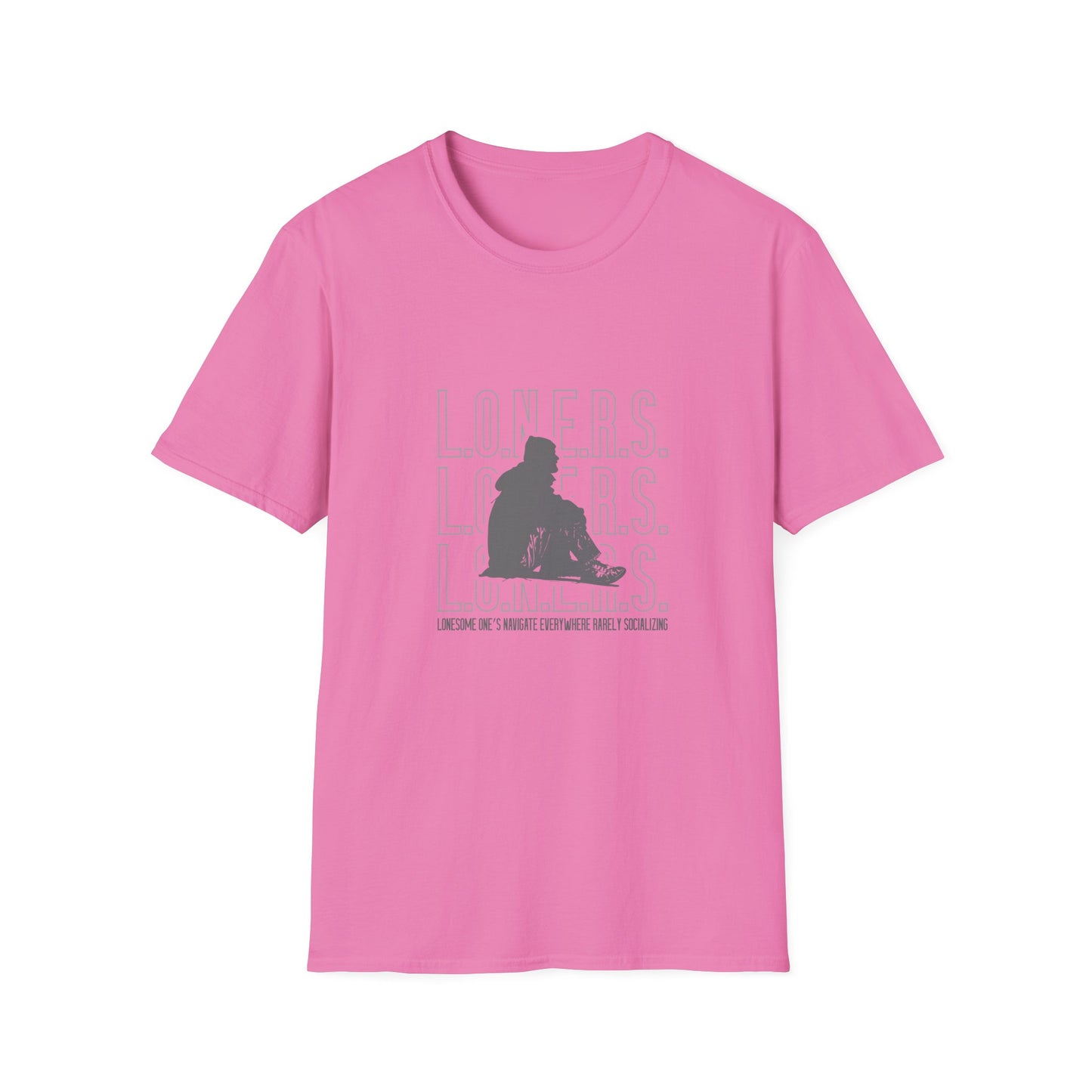 L.O.N.E.R.S. Unisex Softstyle T-Shirt | Casual Wear, Gift for Introverts, Comfortable Tee for Relaxing, Statement Shirt