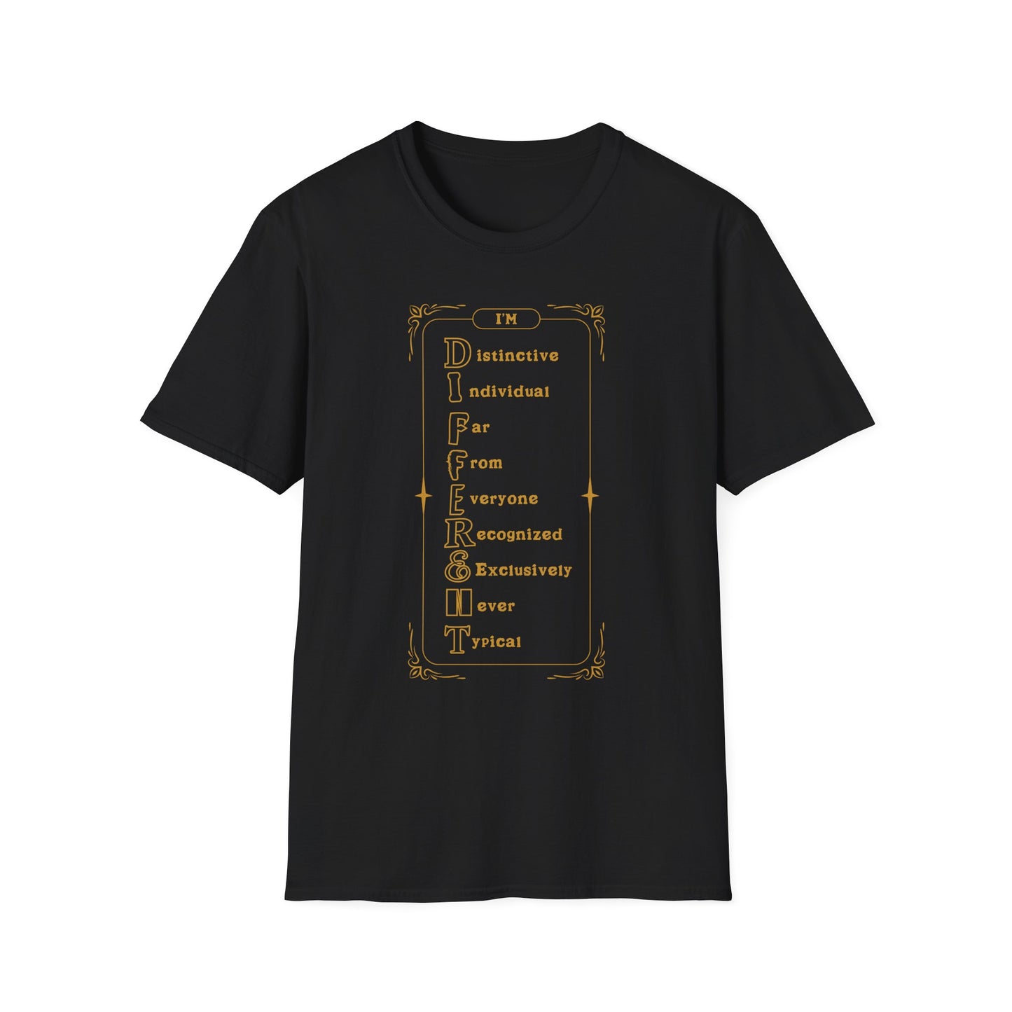 I'M D.I.F.F.E.R.E.N.T. Unisex Inspirational T-Shirt, Motivational Tee, Gift for Friends, Positive Affirmation Shirt, Casual Wear, Everyday Inspiration