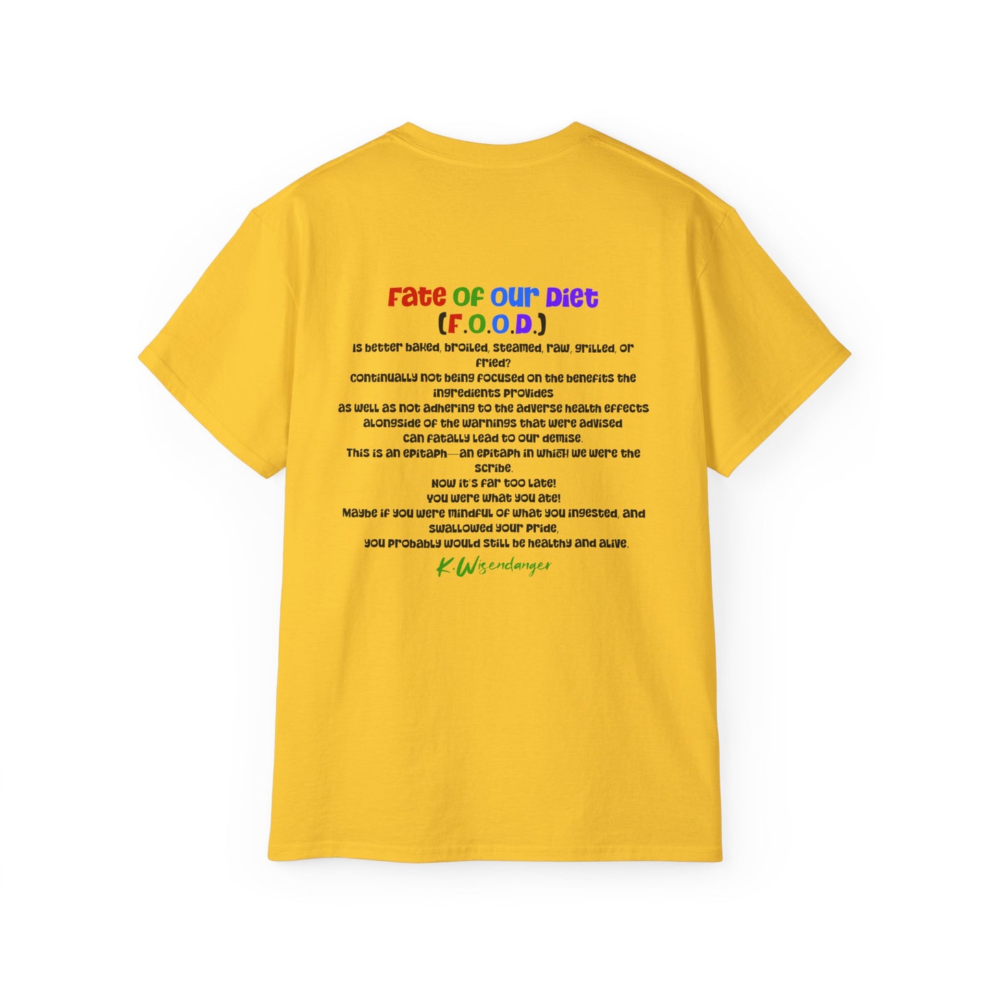 F.O.O.D.I.E. (Fascinating Obsessive Desires Involving Eating) Ultra Cotton Tee - Celebrate Culinary Passion