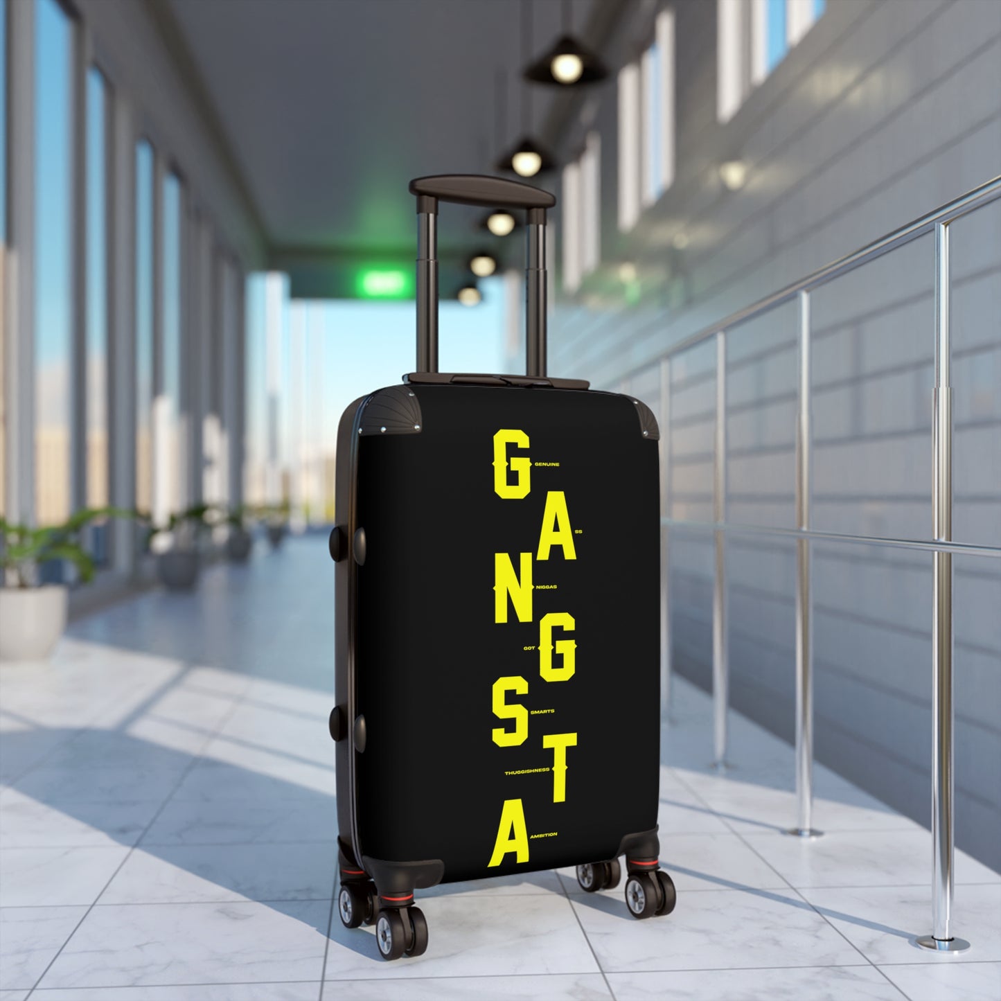 Gangsta Suitcase - Travel Bag for Adventurers, Fun Vacation Luggage, Perfect for Street Style, Gift for Travelers