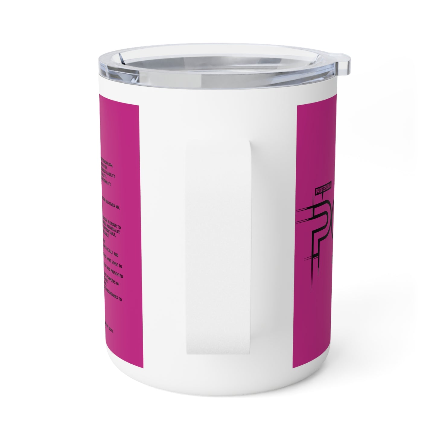 P.O.L.I.C.E. (Professional Officer of Law Improving Communities on Earth) Vibrant Insulated Coffee Mug, Fun Gift for Coffee Lovers, Law Enforcement