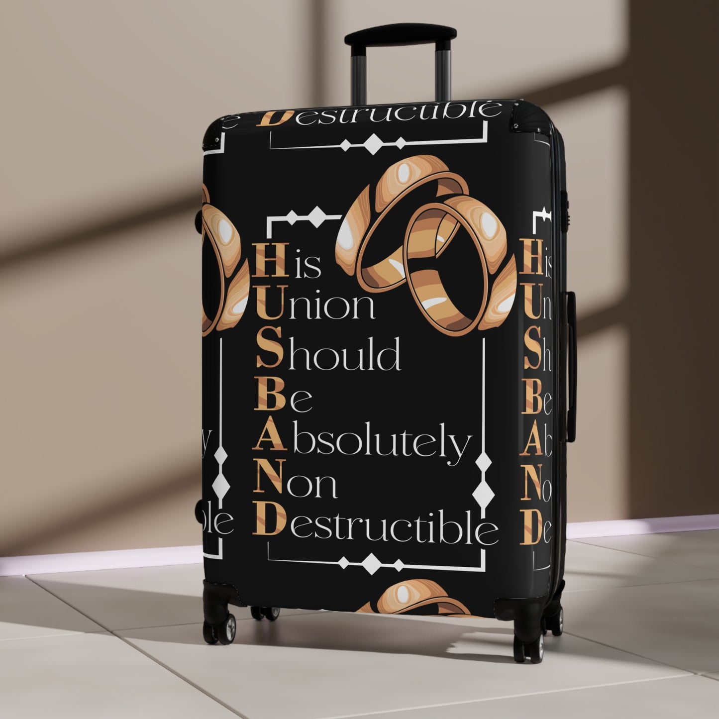 Durable Travel Suitcase - Perfect Gift for Couples, Wedding Travel, Honeymoon, Anniversaries, Adventurers