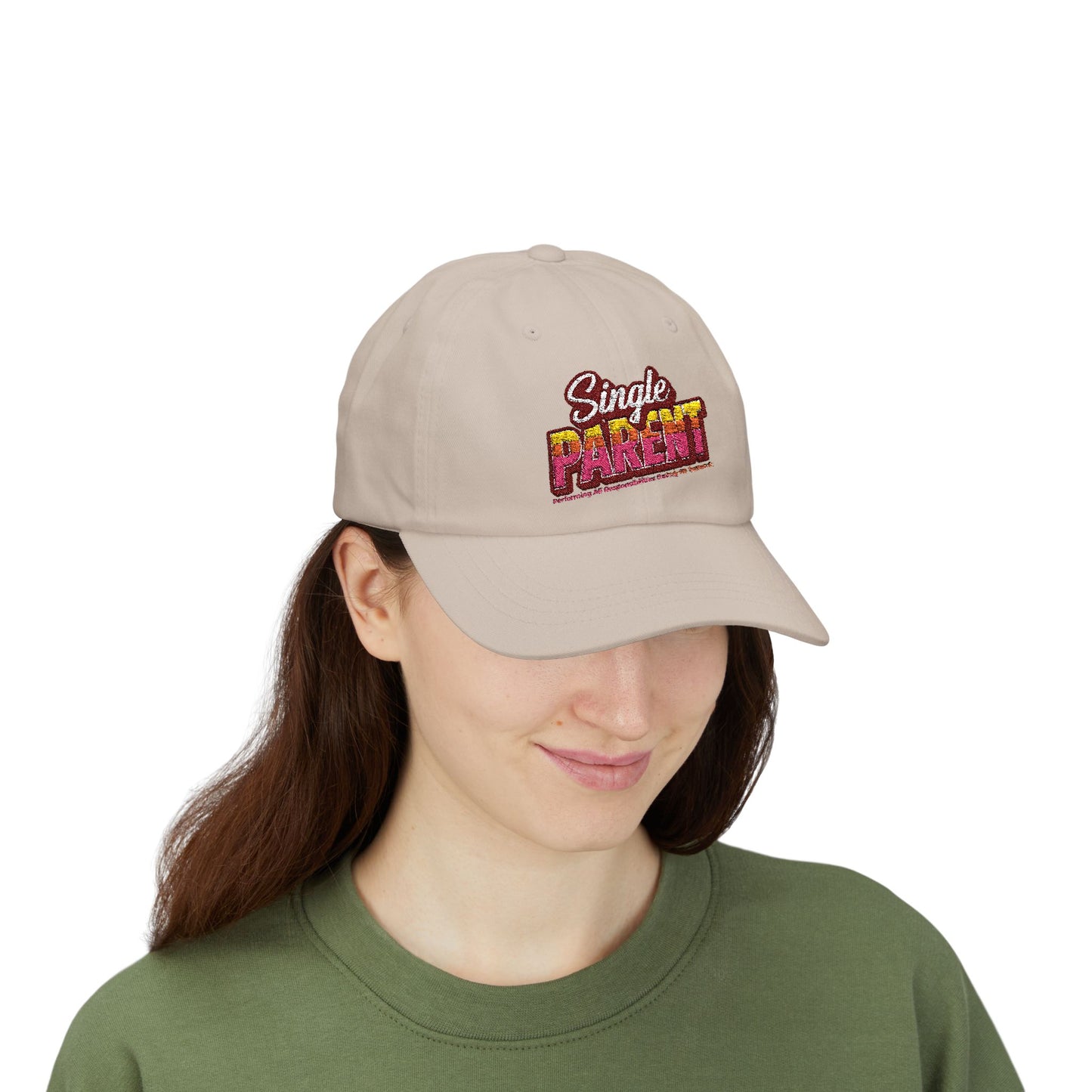 Single P.A.R.E.N.T. Classic Dad Cap – Supportive Apparel for Single Parents, Casual Style, Everyday Wear, Parenting Humor Hat
