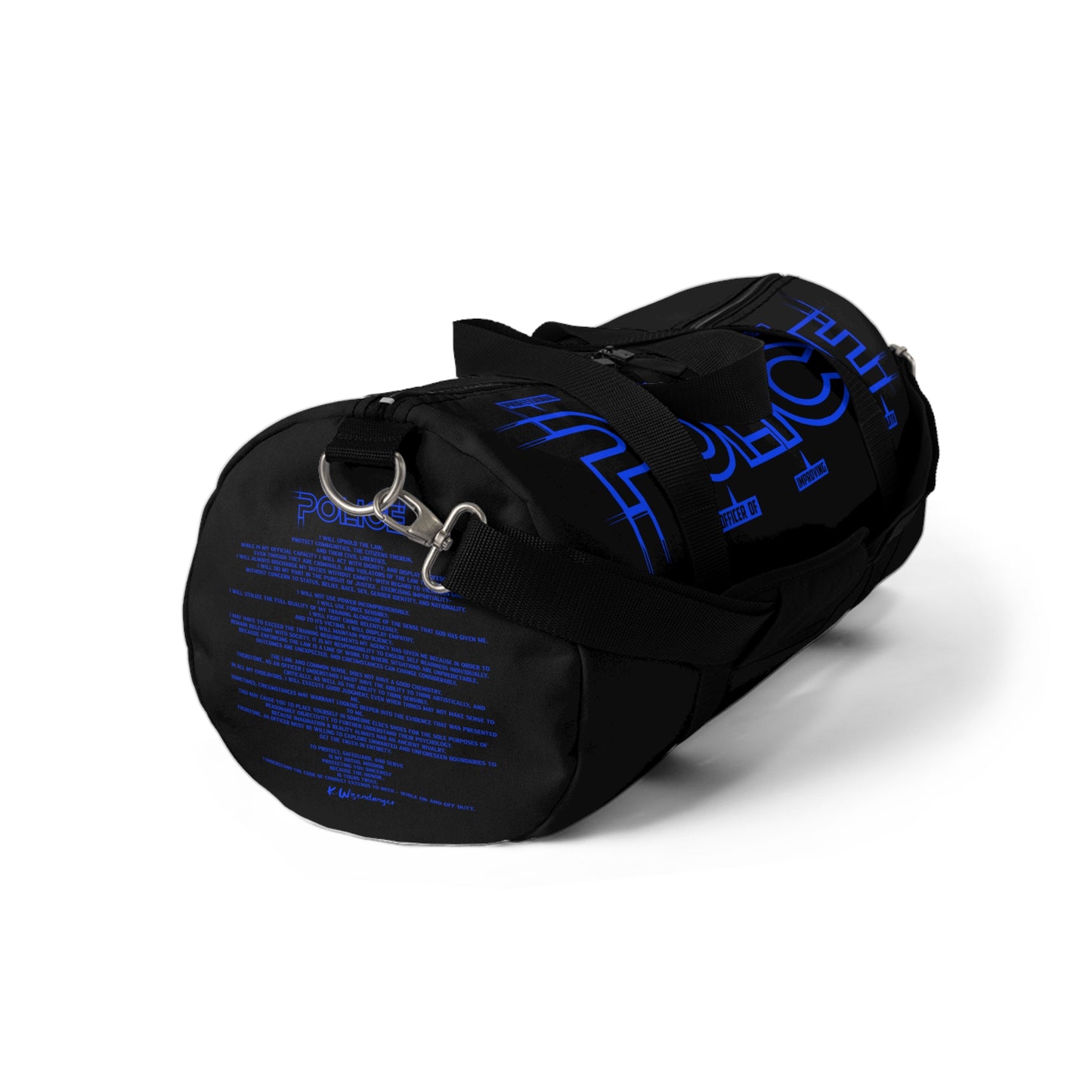 P.O.L.I.C.E. Duffel Bag | Gym Bag, Travel Bag, Sports Bag, Weekend Getaway, Police Officer Gift,