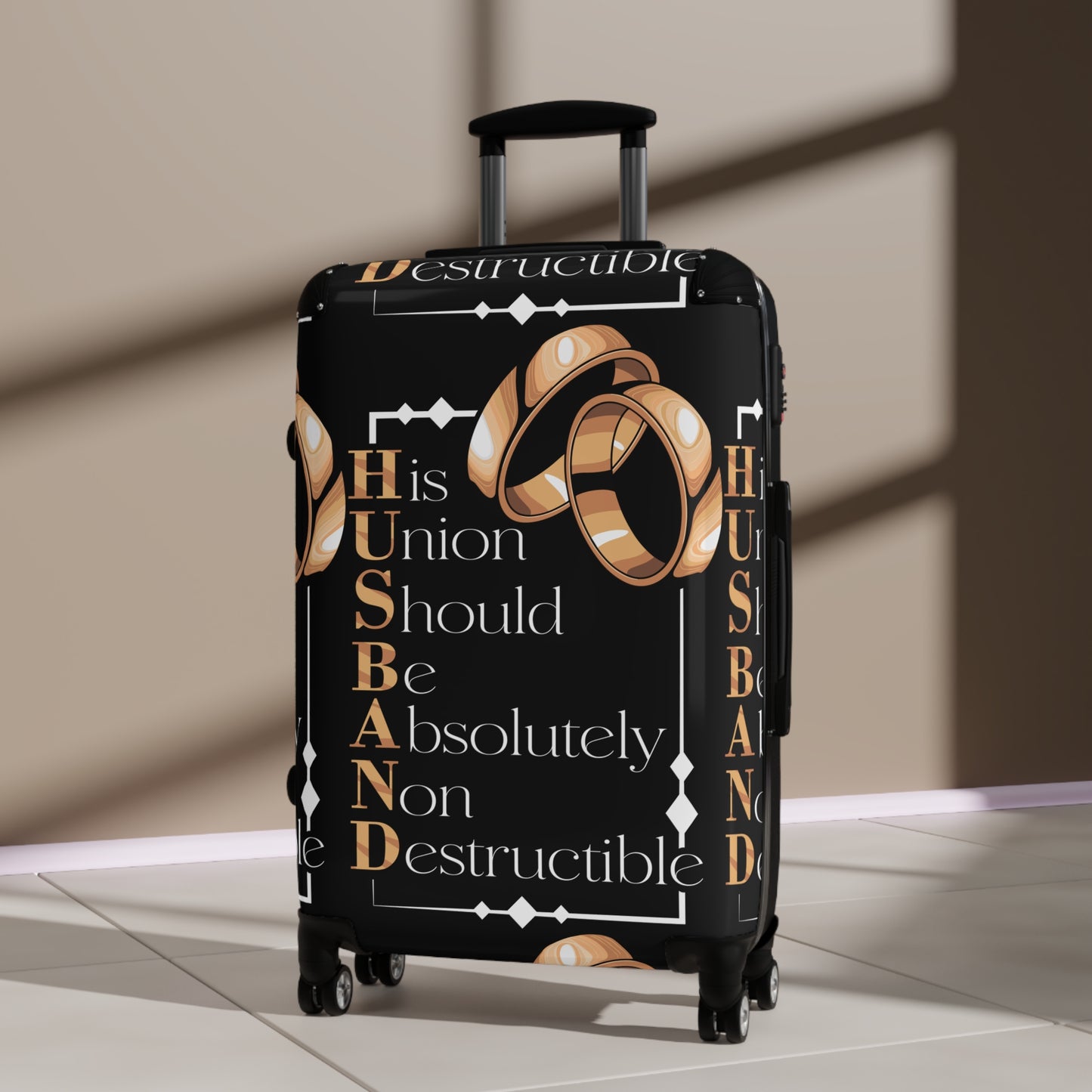 Durable Travel Suitcase - Perfect Gift for Couples, Wedding Travel, Honeymoon, Anniversaries, Adventurers