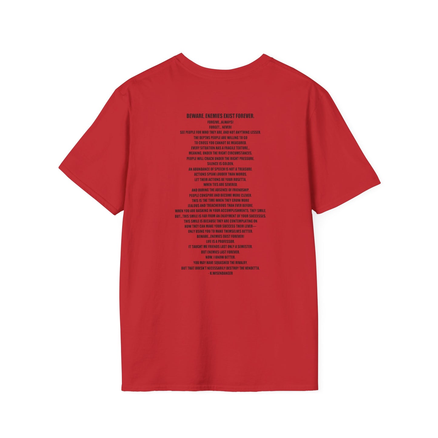 B.E.E.F. Unisex Softstyle T-Shirt - Basically Enemies Exist Forever Statement Tee