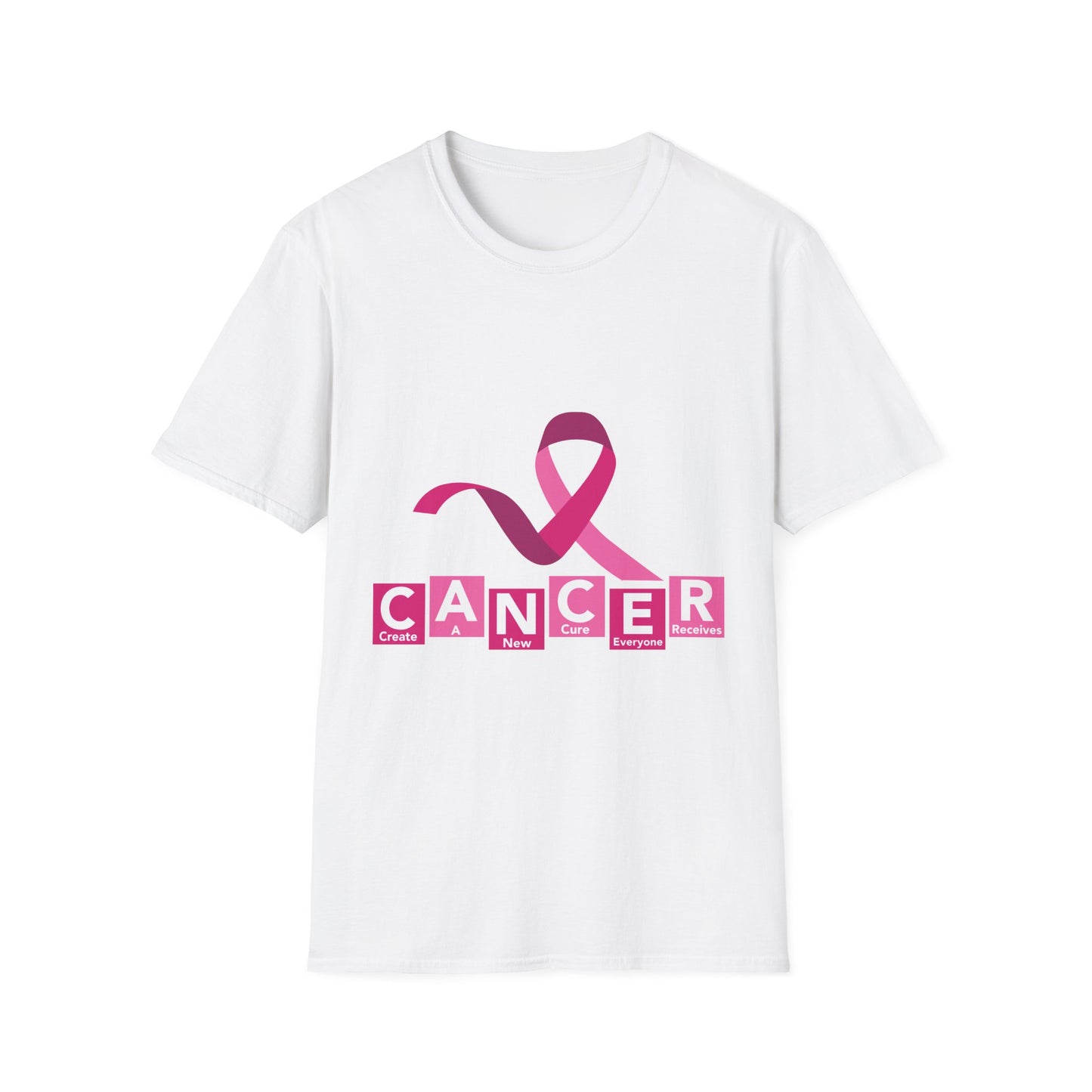 C.A.N.C.E.R. "Create a New Cure Everyone Receives" - Awareness Unisex Softstyle T-Shirt