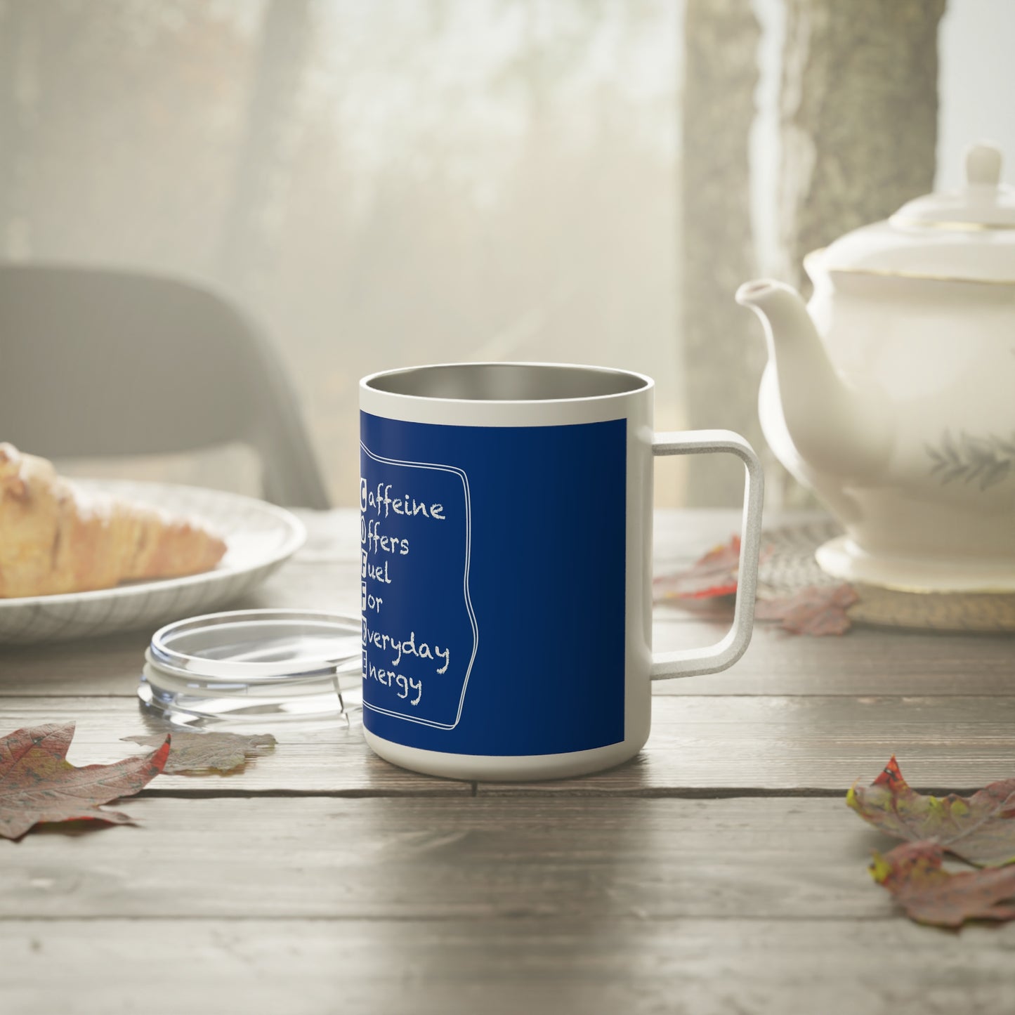 C.O.F.F.E.E. (Caffeine Offers Fuel For Everyday Energy) Caffeine Mug, Insulated Coffee Cup for Everyday Energy - Perfect Gift for Coffee Lovers