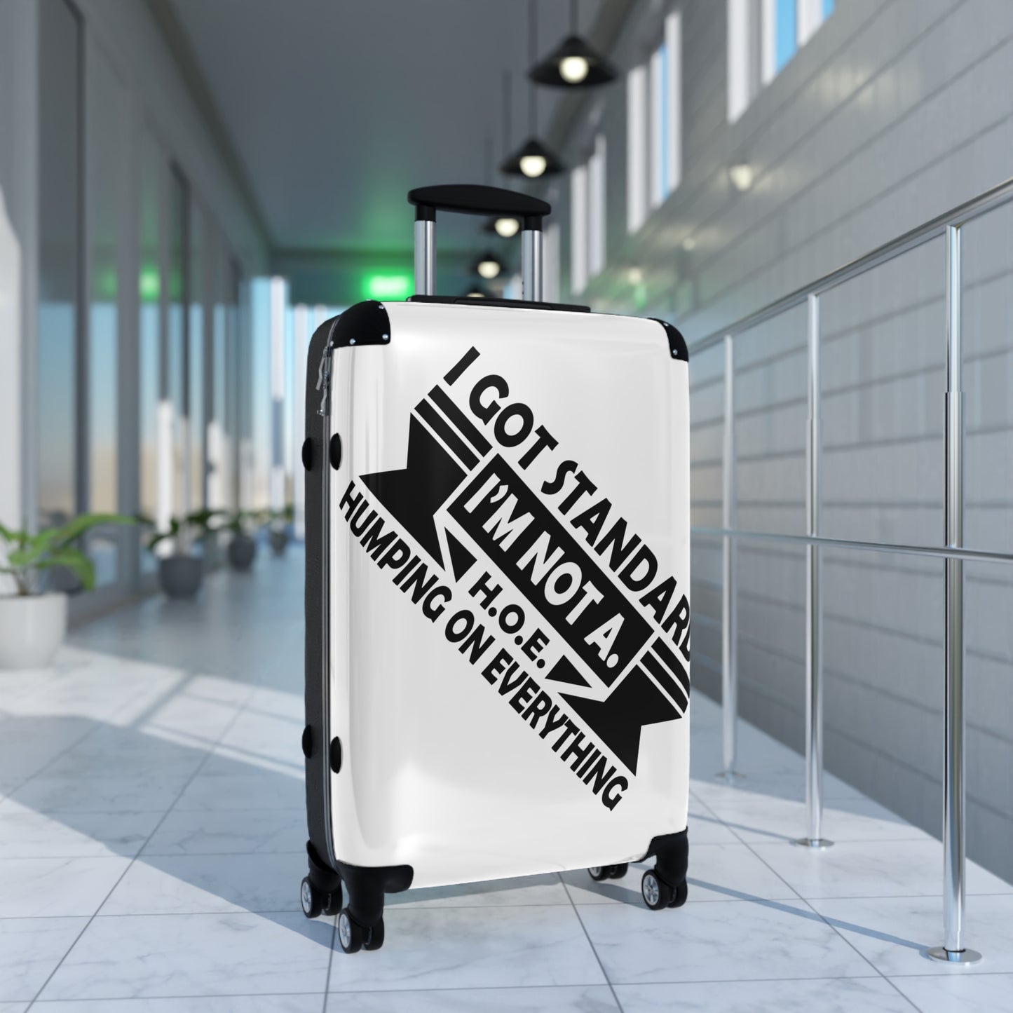 Suitcase with Quote, Travel Luggage, Black Carry-On, Fun Travel Gear, Travel Accessory, Vacation Must-Have