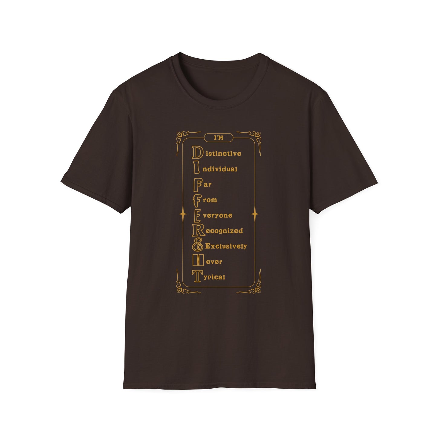I'M D.I.F.F.E.R.E.N.T. Unisex Inspirational T-Shirt, Motivational Tee, Gift for Friends, Positive Affirmation Shirt, Casual Wear, Everyday Inspiration