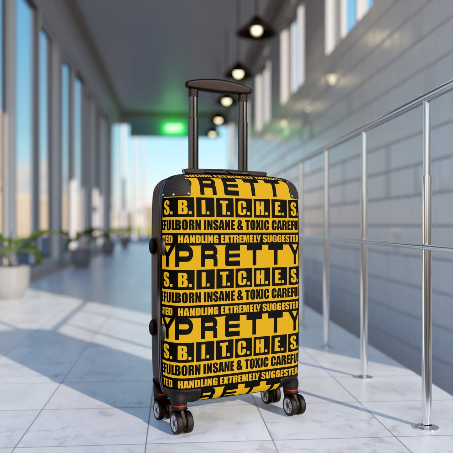 Pretty Bitches Bold Statement Suitcase for Travel Lovers, Suitcase for Women, Trendy Luggage, Unique Travel Accessory, Gift for Travelers