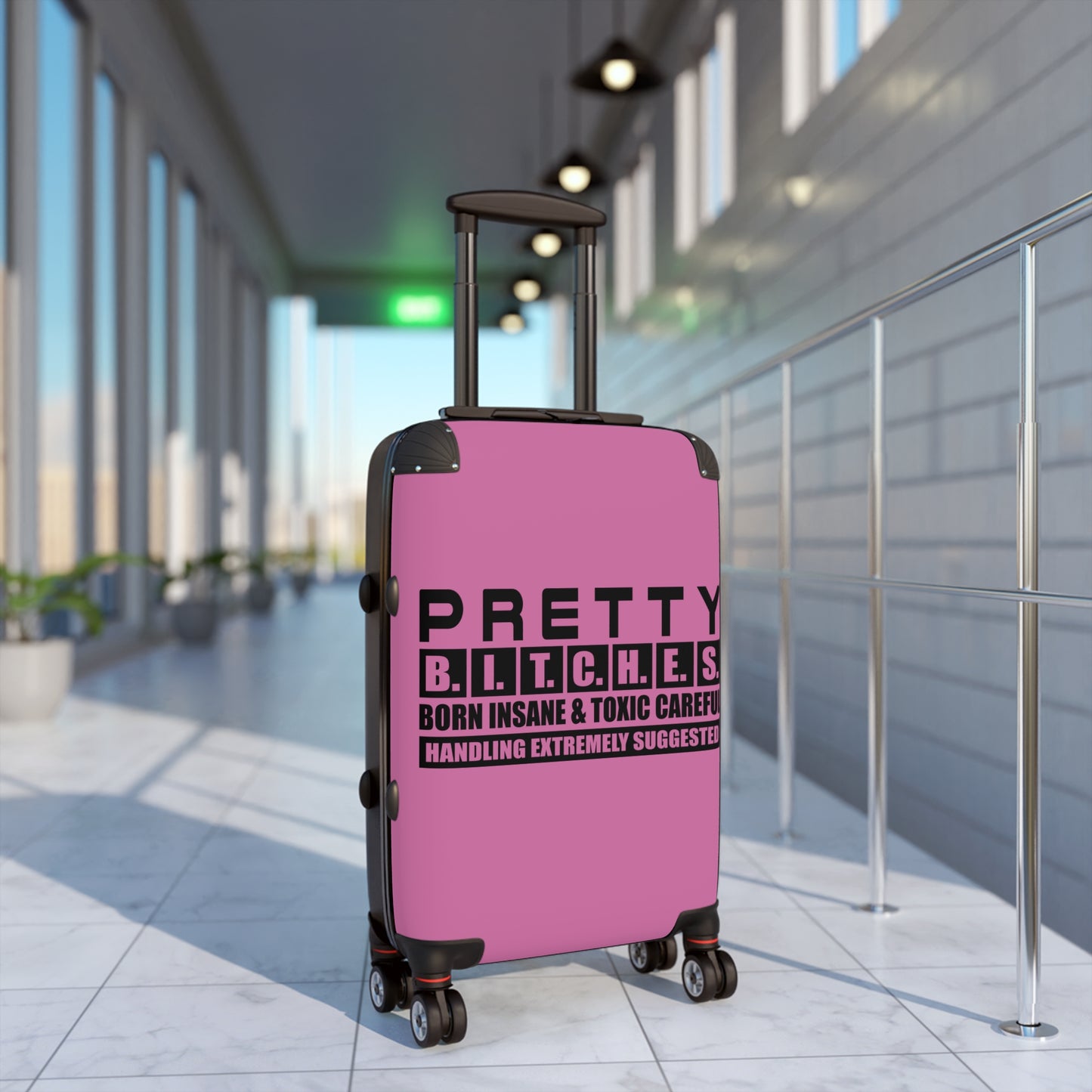 Pretty Bitches suitcase Perfect for Travel Adventures, Funny Luggage for Women, Stylish Carry-On Bag