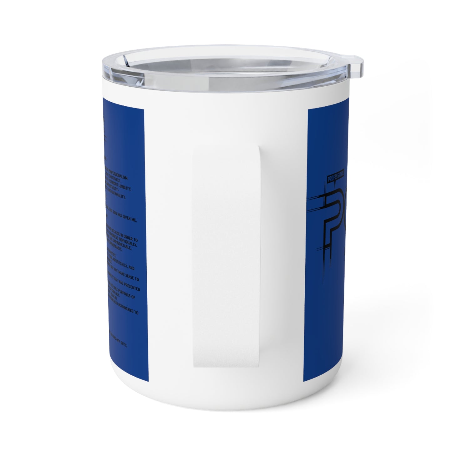 P.O.L.I.C.E. (Professional Officer of Law Improving Communities on Earth) Stylish Insulated Coffee Mug, 10oz - Perfect Gift for Coffee Lovers, Law Enforcement
