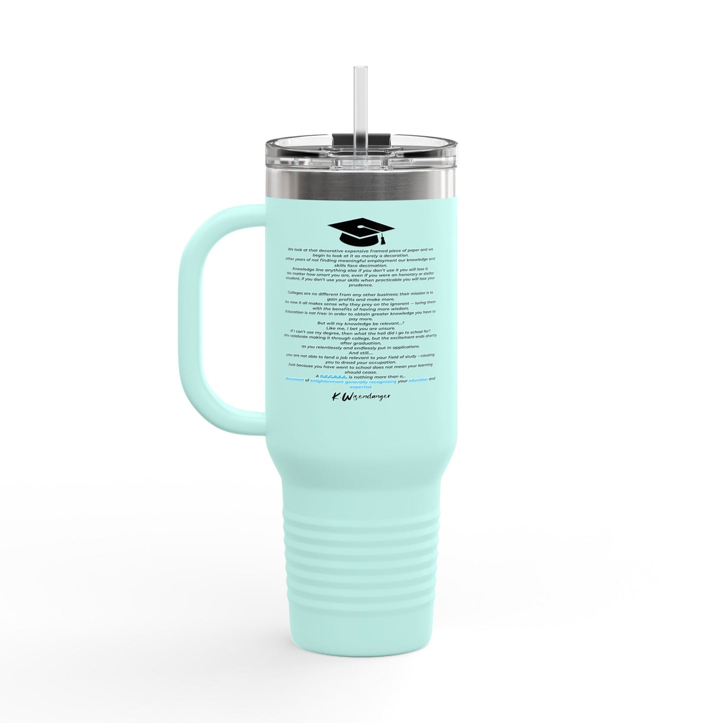 C.O.L.L.E.G.E. Insulated Travel Mug, 40oz