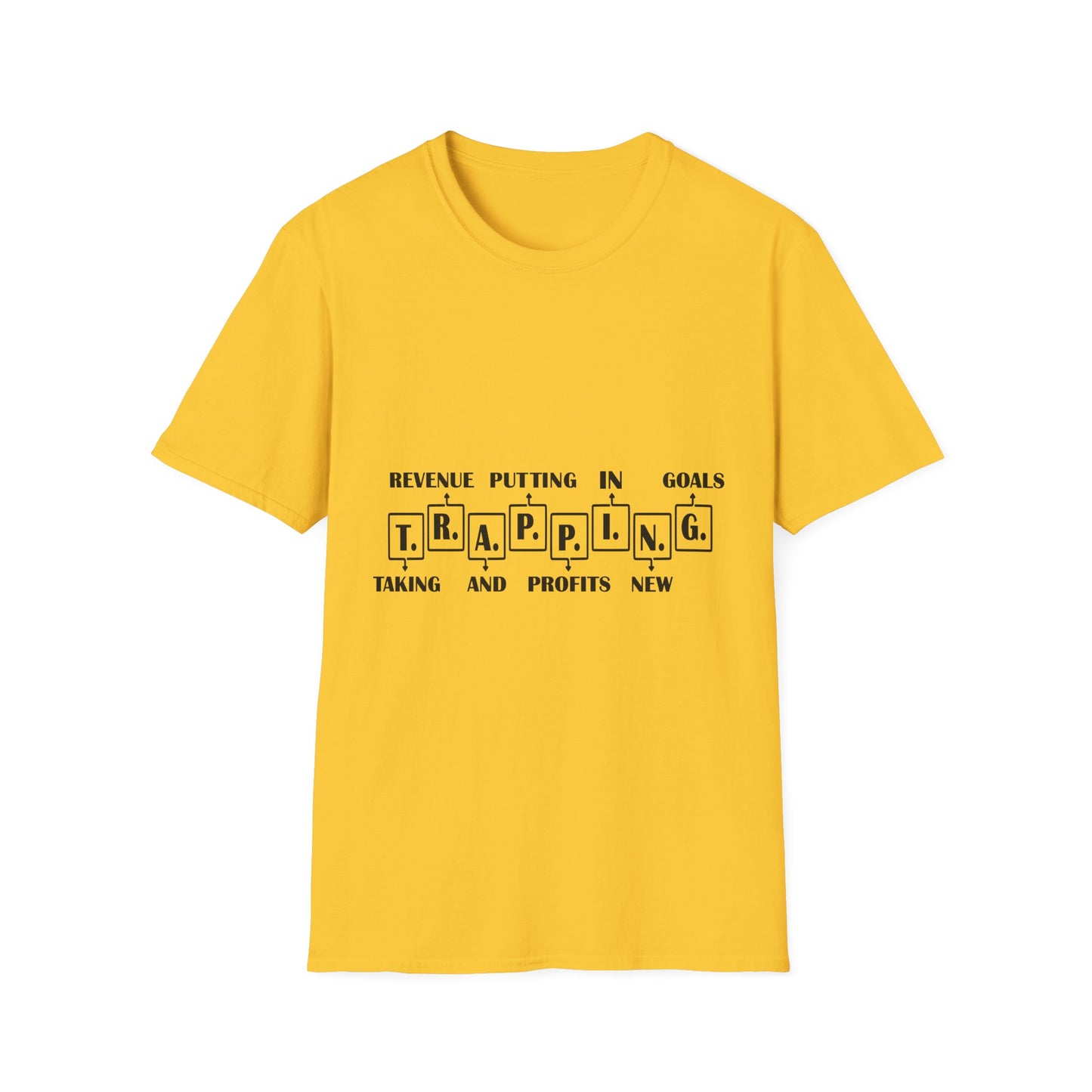 Trapping Goals Unisex Softstyle T-Shirt - Motivational Graphic Tee for Entrepreneurs