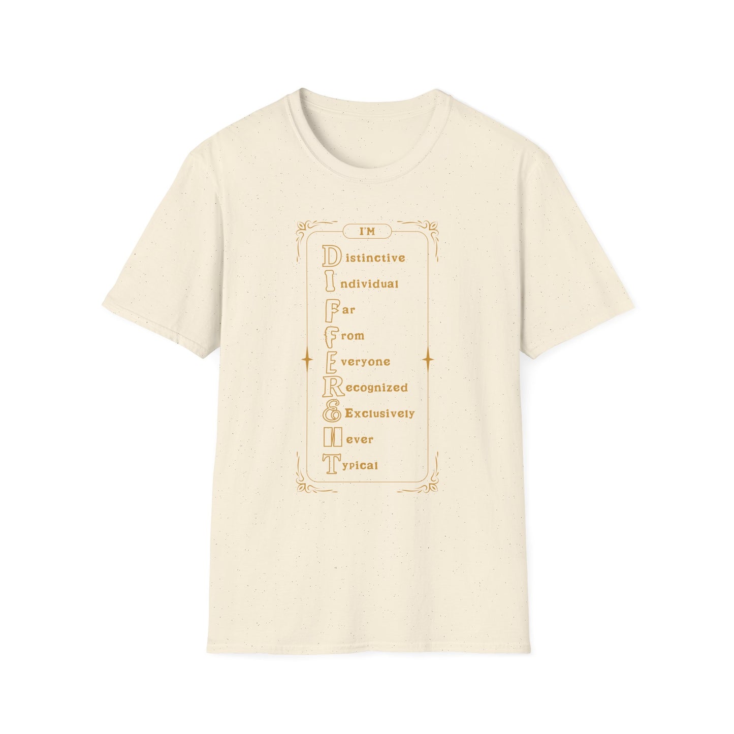 I'M D.I.F.F.E.R.E.N.T. Unisex Inspirational T-Shirt, Motivational Tee, Gift for Friends, Positive Affirmation Shirt, Casual Wear, Everyday Inspiration