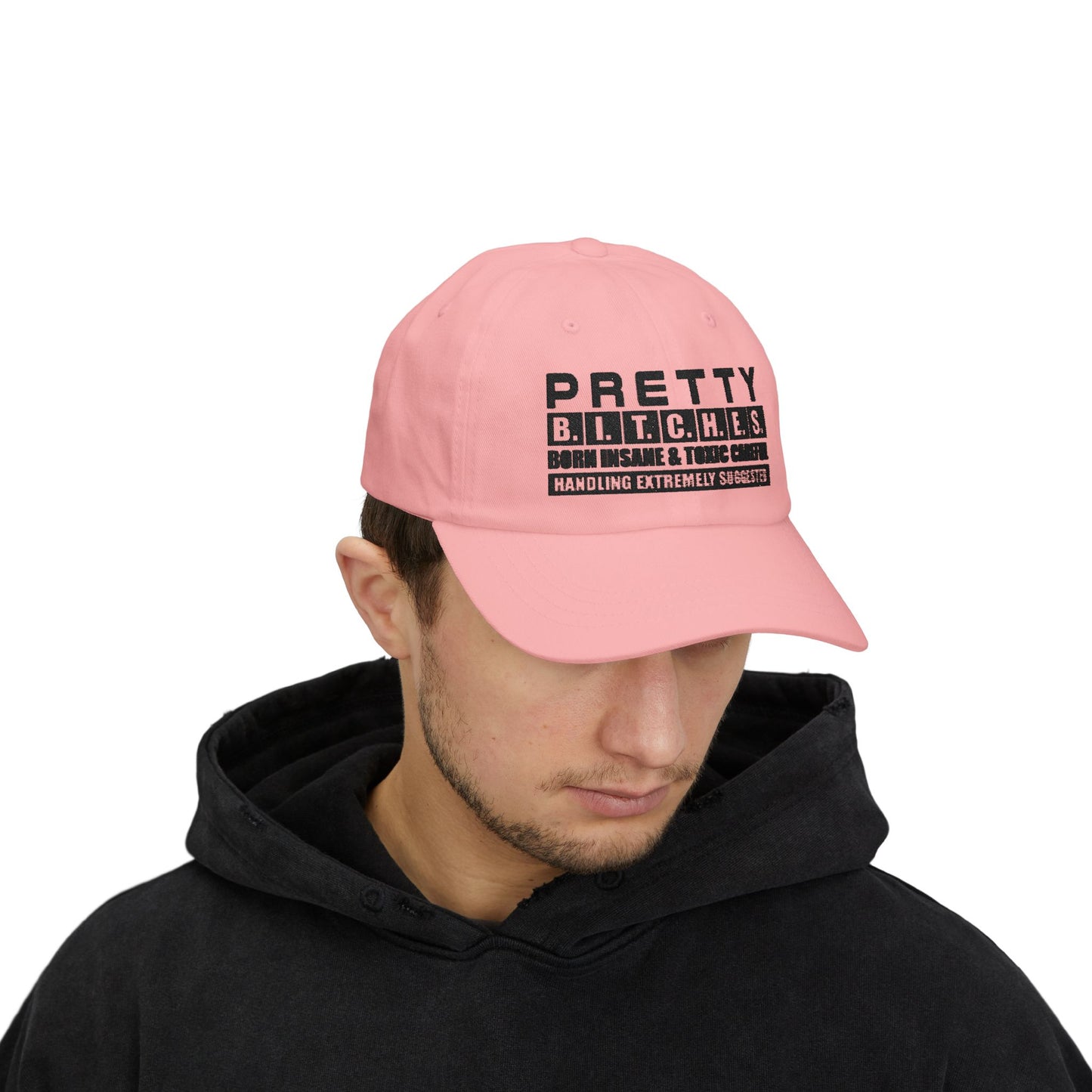 PrettyB.I.T.C.H.E.S. Adjustable Hat, Cool Casual Accessory, Gift for Friends, Trendy Baseball Cap
