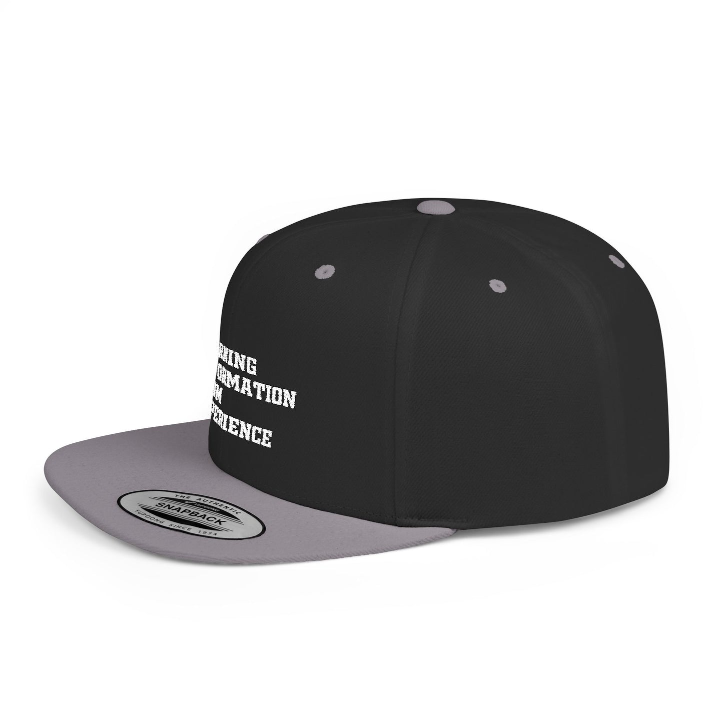 L.I.F.E. Snapback Cap, Trendy Flat Bill Hat for Casual Outings, Perfect Gift for Graduates, Stylish Streetwear