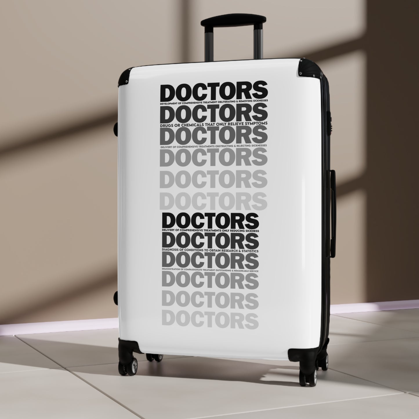 Doctor Themed Suitcase - Travel Luggage for Healthcare Professionals, Unique Travel Gift, Medical Doctor Suitcase, Stylish and Practical