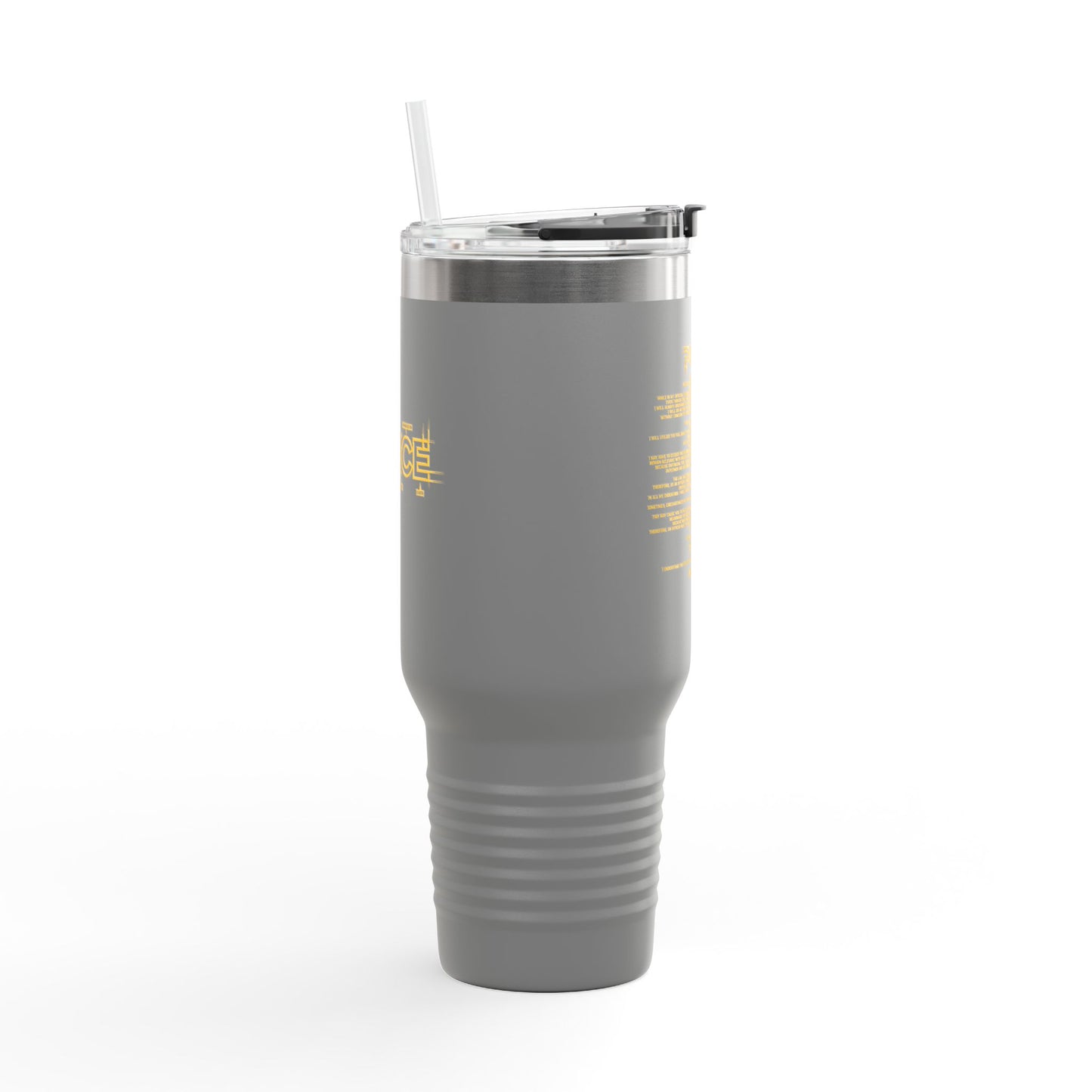 P.O.L.I.C.E. (Professional Officer of Law Improving Communities on Earth) Insulated Travel Mug, 40oz -for Law Enforcement
