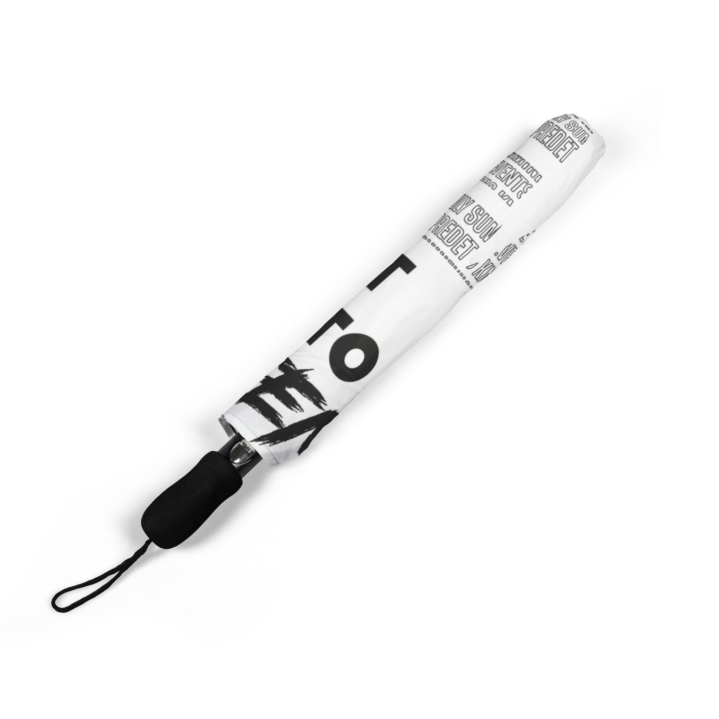 S.P.E.A.K. It Into Existence Trendy Foldable Umbrella - Ideal for Rain or Sun, Lightweight Portable Design