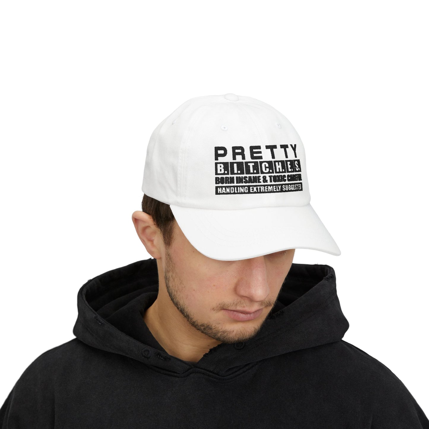 PrettyB.I.T.C.H.E.S. Adjustable Hat, Cool Casual Accessory, Gift for Friends, Trendy Baseball Cap