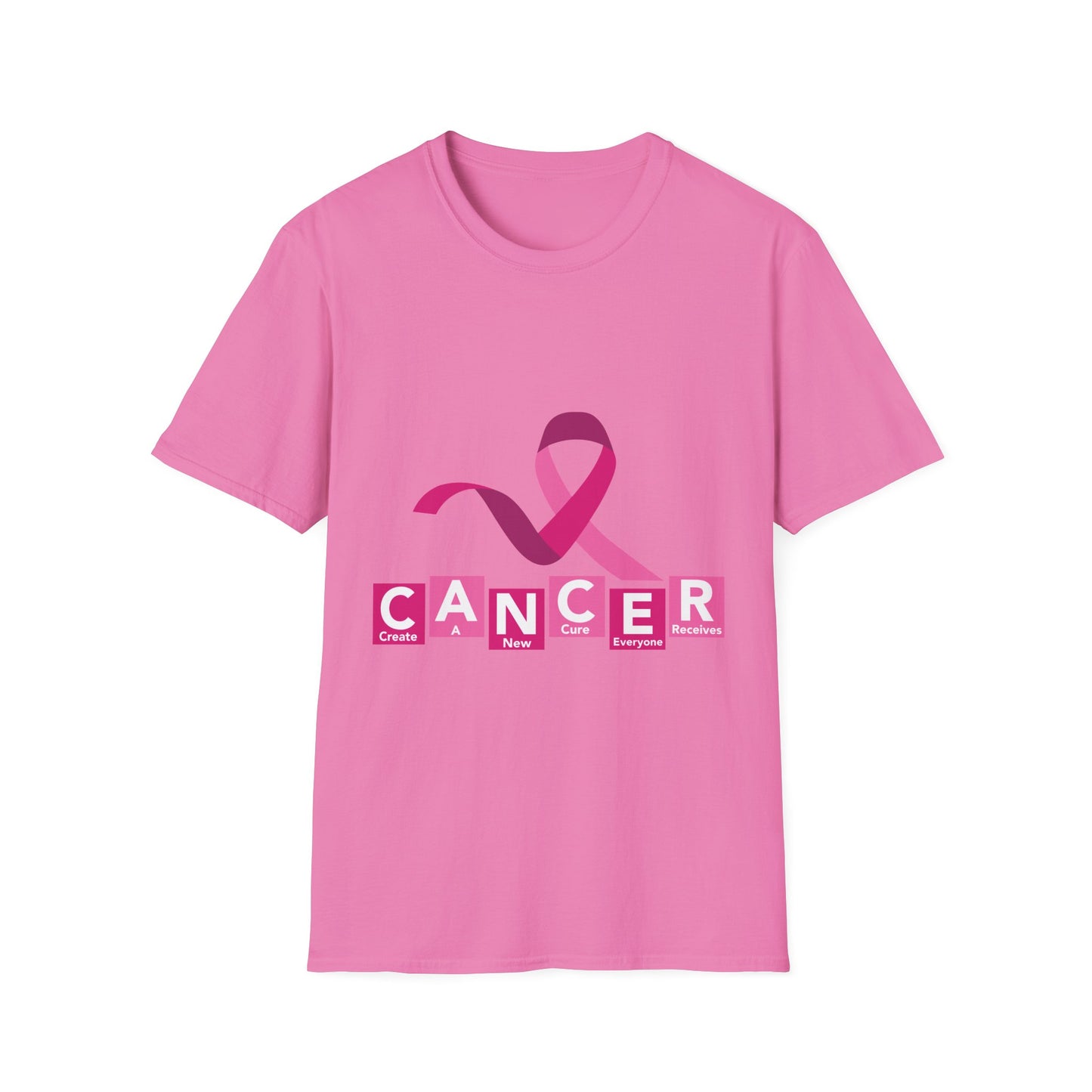 C.A.N.C.E.R. "Create a New Cure Everyone Receives" - Awareness Unisex Softstyle T-Shirt