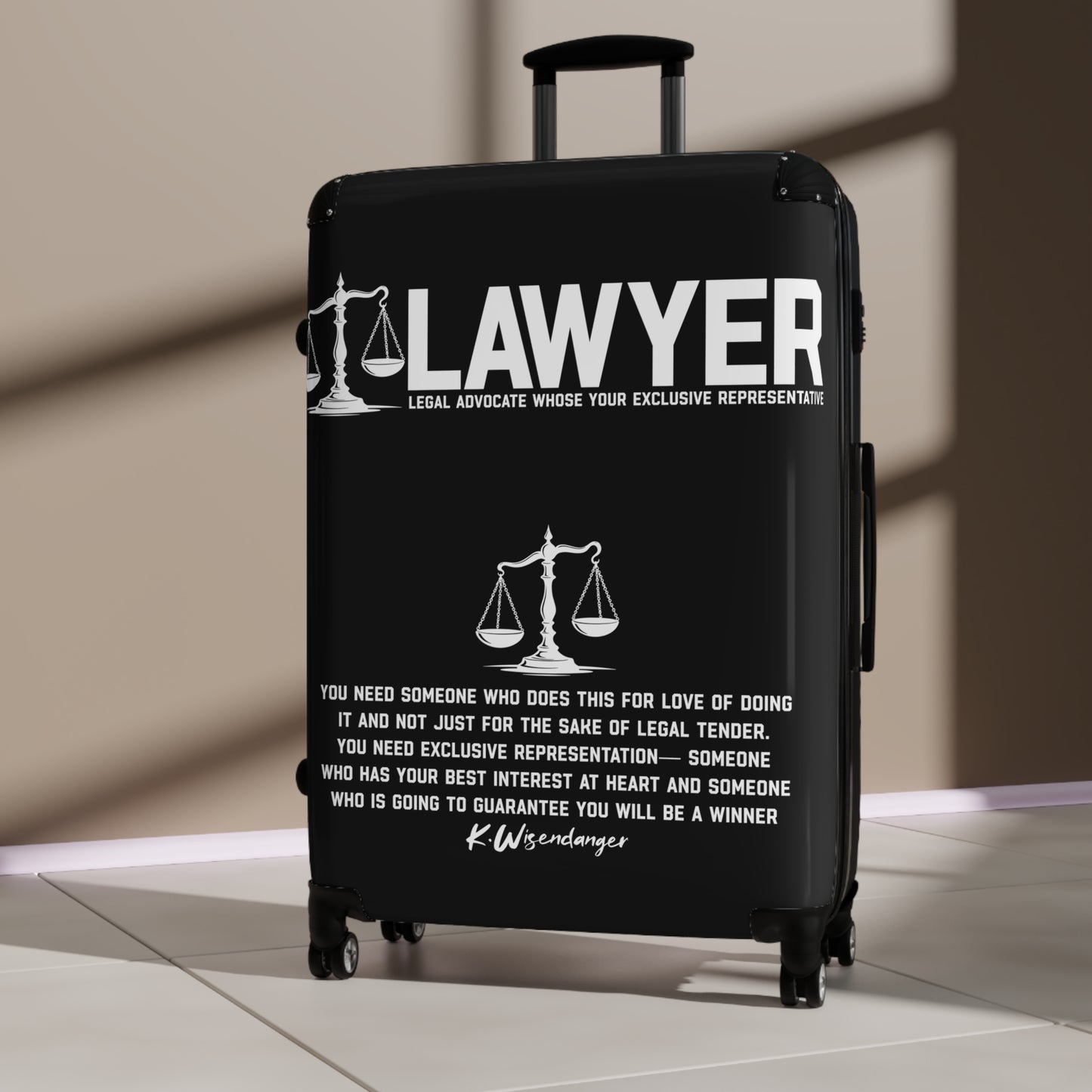 Lawyer Suitcase - Legal Advocate Luggage, Gift for Lawyers, Travel Bag, Professional Attire, Law School Essentials