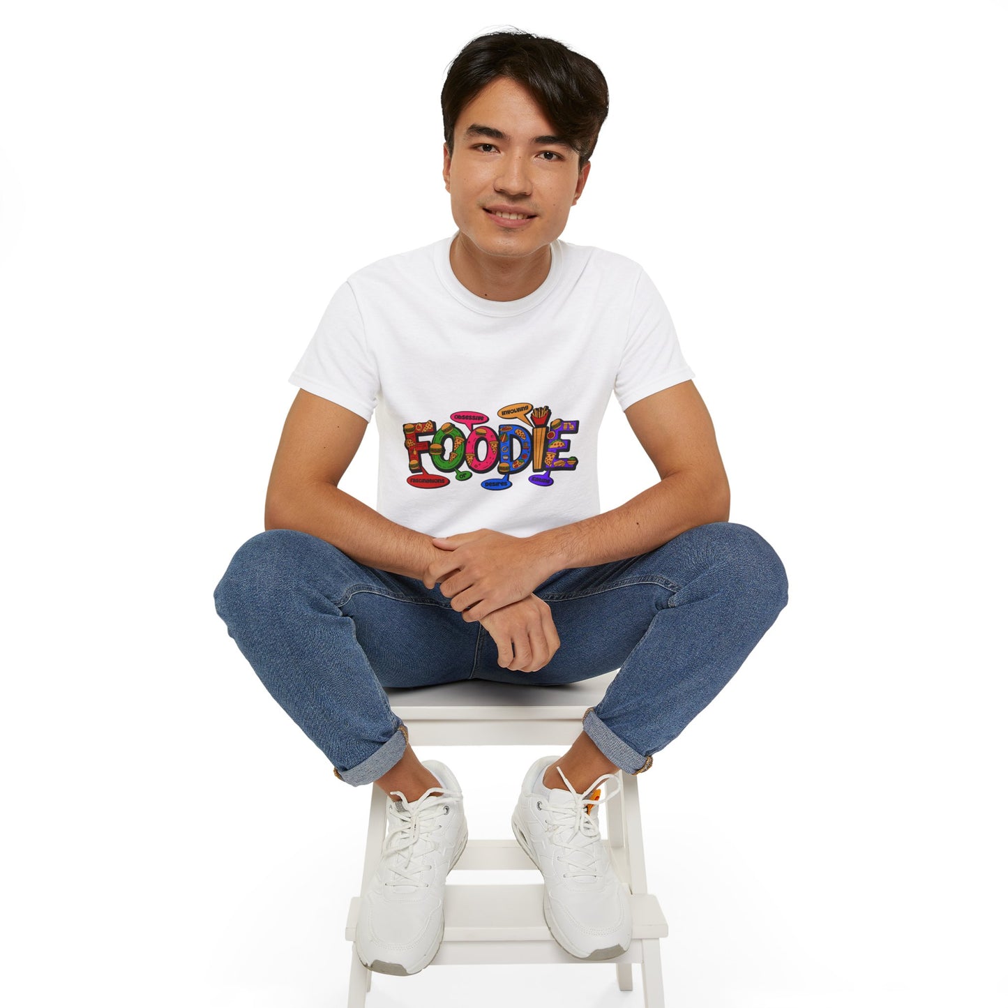 F.O.O.D.I.E. (Fascinating Obsessive Desires Involving Eating) Ultra Cotton Tee - Celebrate Culinary Passion