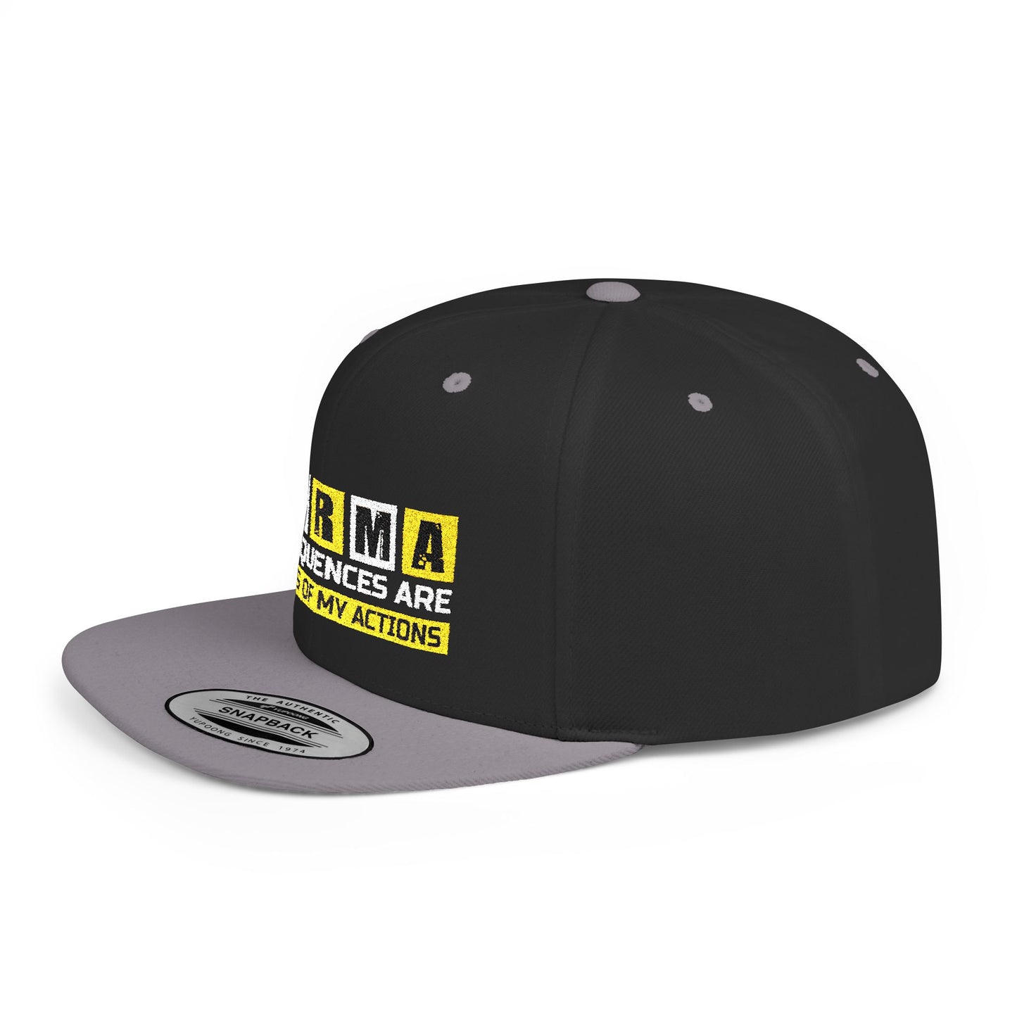 K.A.R.M.A. Snapback Hat with Motivational Quote | Perfect for Casual Wear, Gifts, and Celebrations