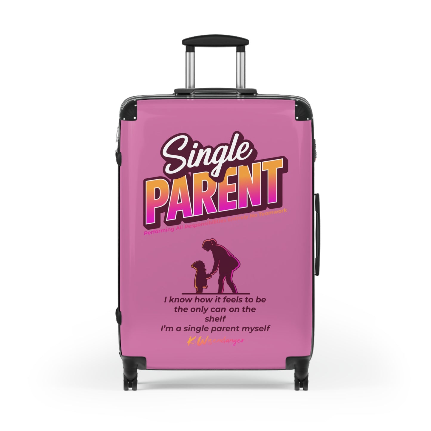 Single Parent Suitcase – Stylish Luggage for Single Parents, Perfect for Travel, Family Vacations, Gift for Mom or Dad