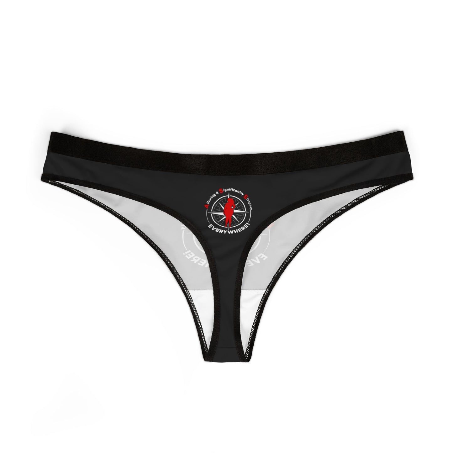 A.S.S. Everywhere (Alluring & Significantly Shapely) Stylish Women's Thongs, Comfy Underwear, Fashionable Intimates, Perfect Gift for Her
