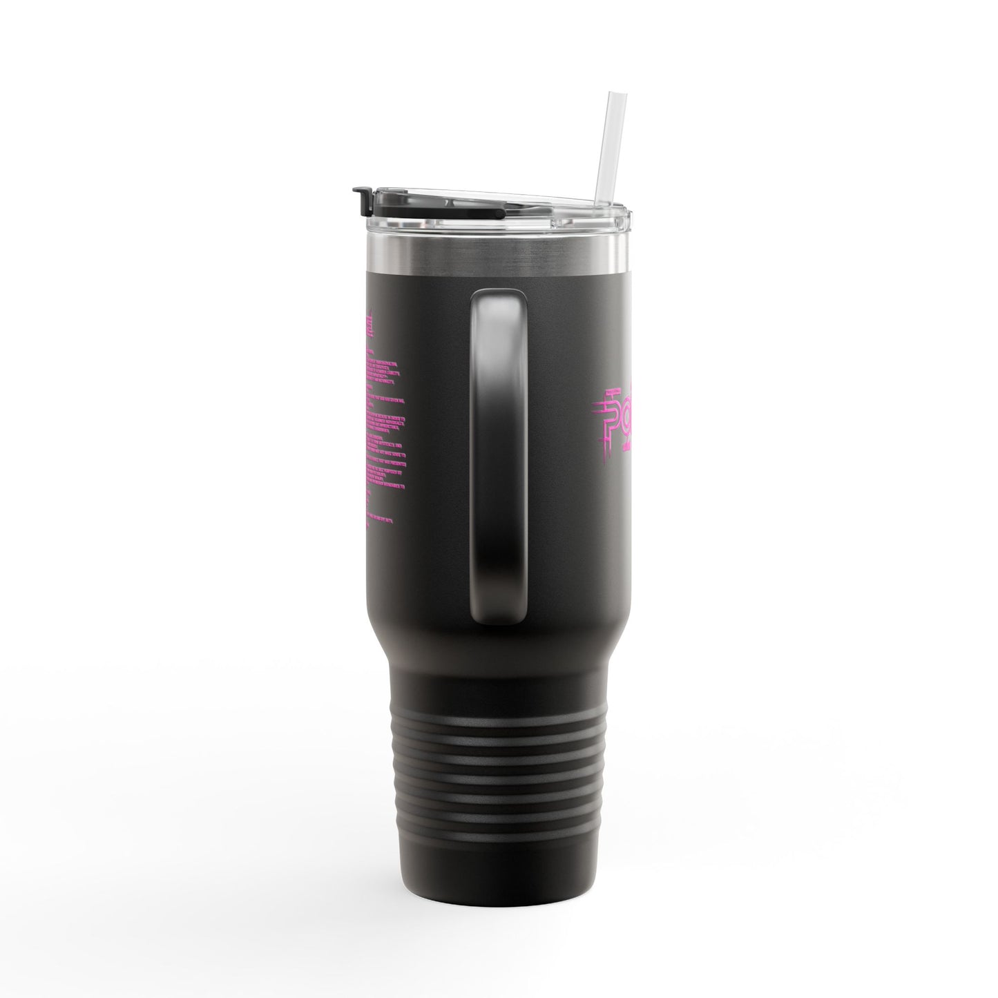 P.O.L.I.C.E. (Professional Officer of Law Improving Communities on Earth) Stylish Insulated Travel Mug, 40oz – Perfect for On-the-Go Hydration, Law Enforcement, Commuters, Coffee Lovers, Summer Travels, Gift for Him/Her