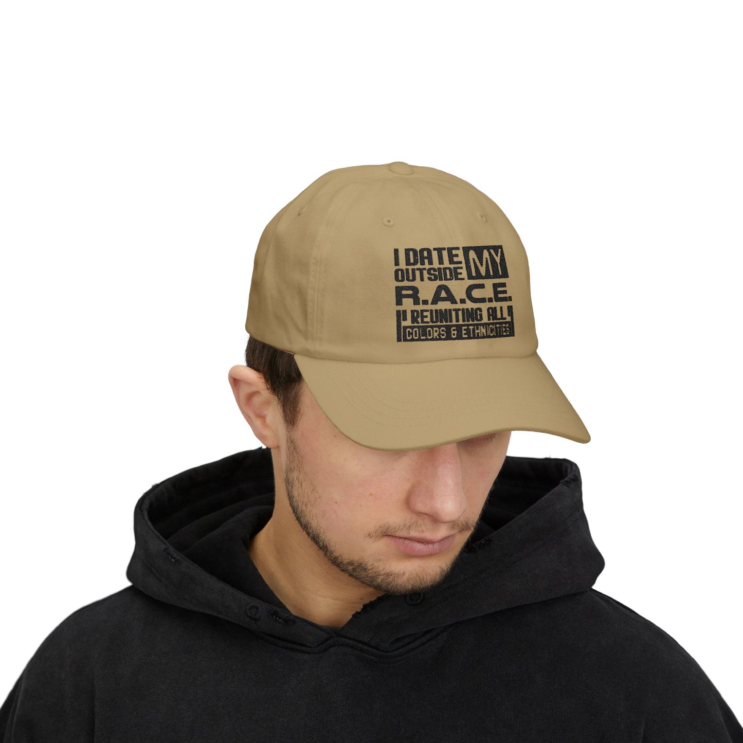 I Date Outside My R.A.C.E. Unisex Hat for All Cultures, Celebrations, Everyday Wear
