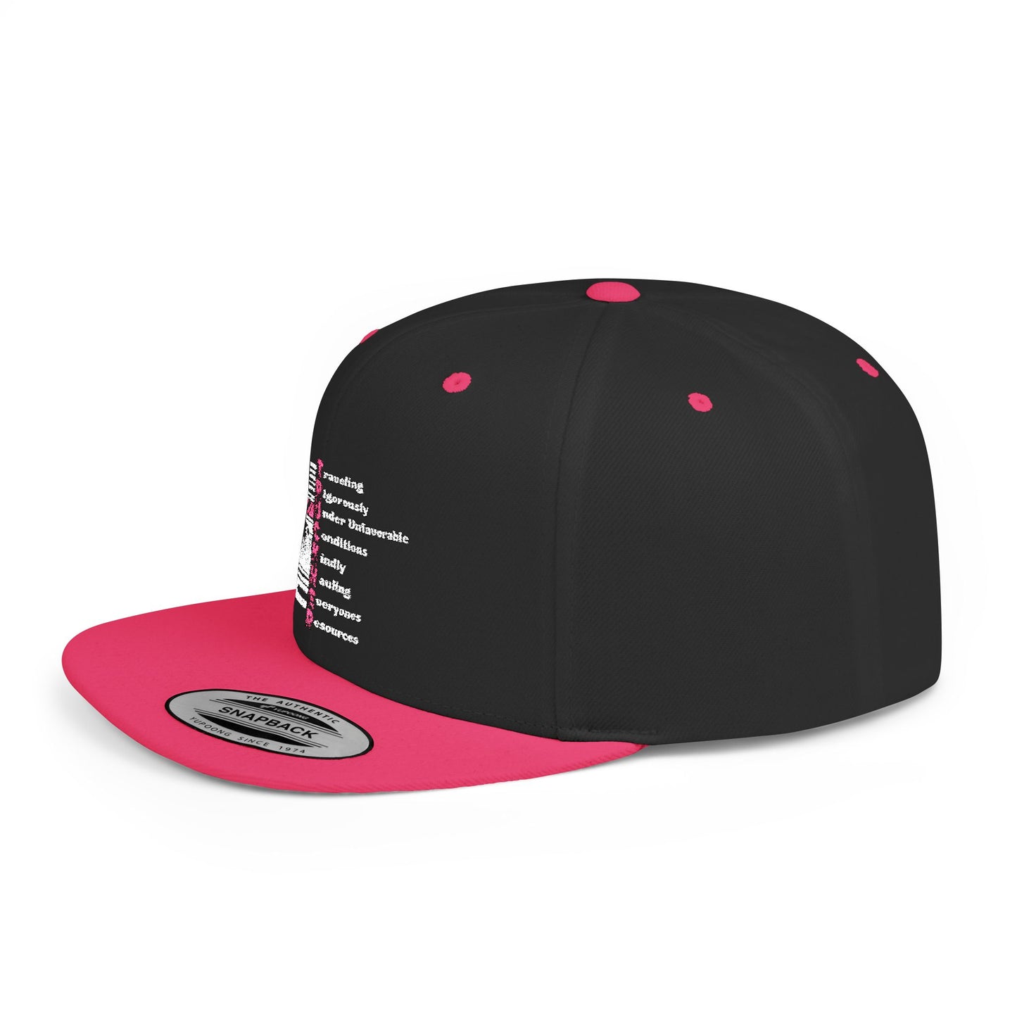 T.R.U.C.K.H.E.R. Flat Bill Snapback Hat, Trendy Cap for female truck drivers, Perfect Gift for Birthdays