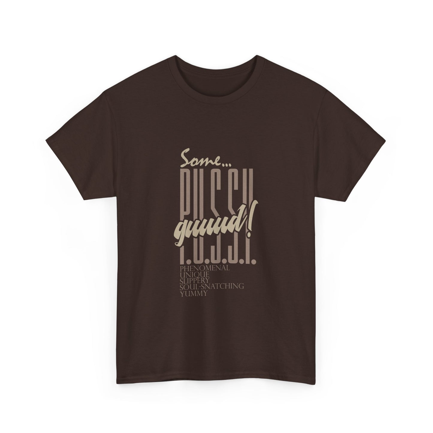 GUUD P.U.S.S.Y. Bold Statement Tee, Unisex Cotton Shirt, Graphic Tee for Self-Expression,