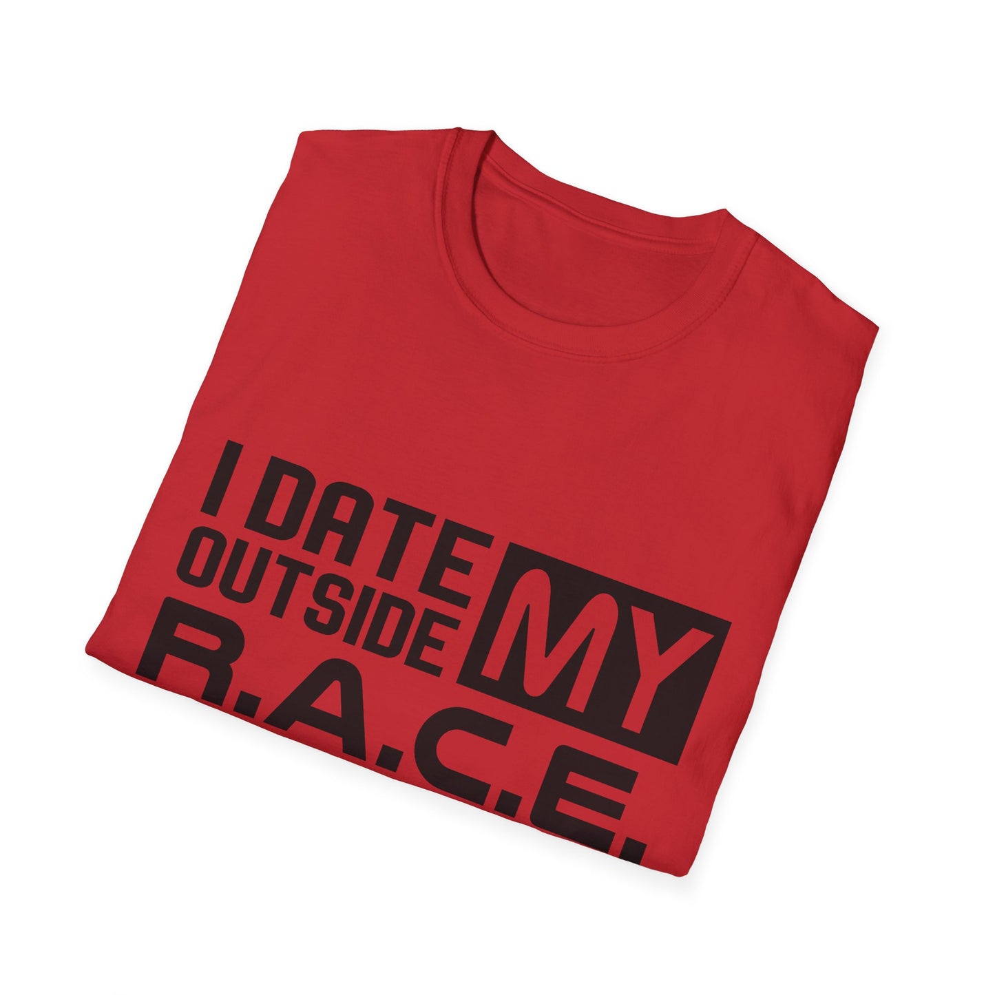 R.A.C.E. Unisex Softstyle T-Shirt Interracial For Couples