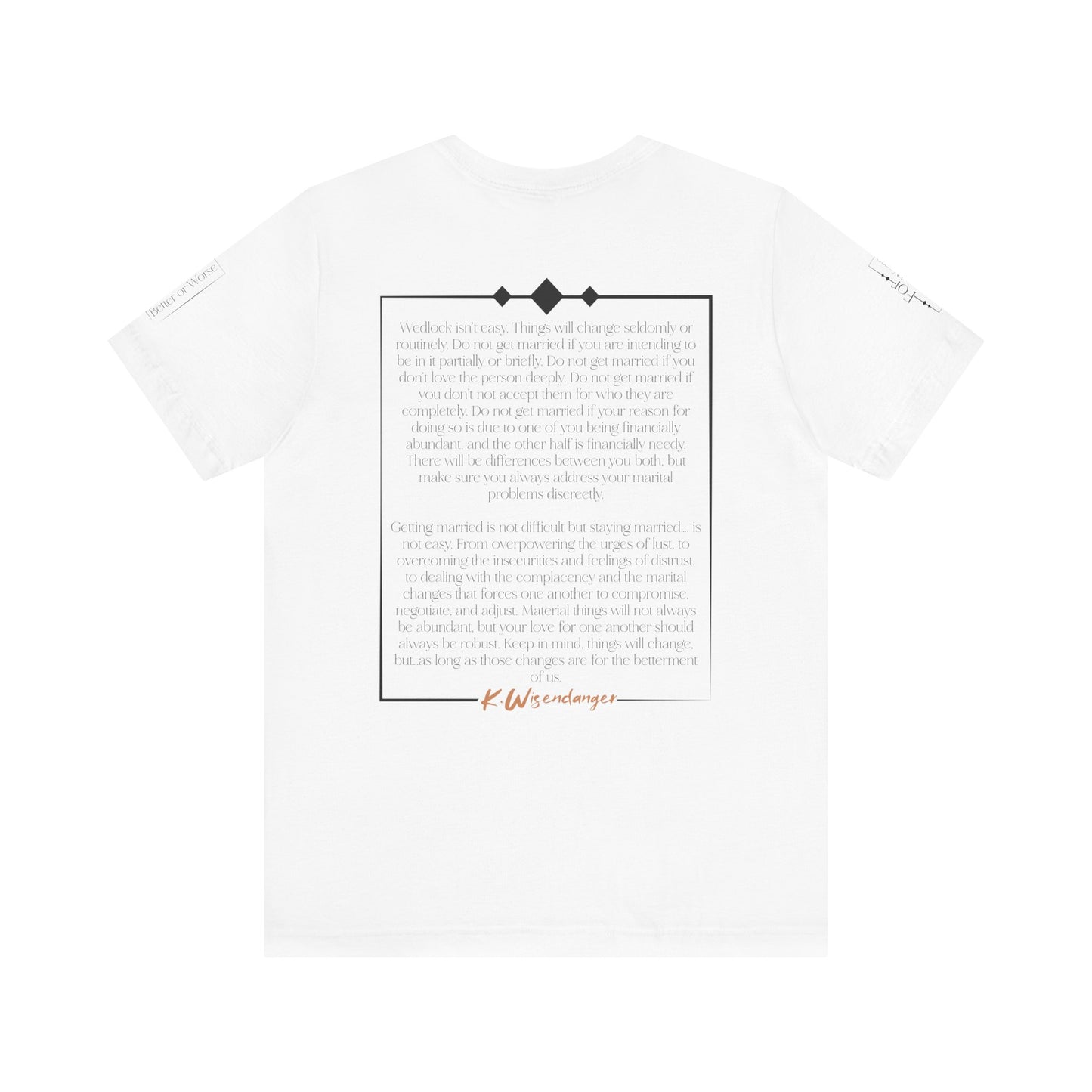 W.I.F.E. "We're Indefinitely For Each Other" Love Rings Unisex Tee - Romantic Gift for Anniversary & Celebration