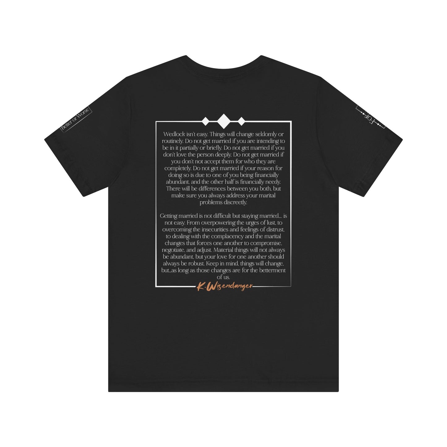W.I.F.E. "We're Indefinitely For Each Other" Love Rings Unisex Tee - Romantic Gift for Anniversary & Celebration