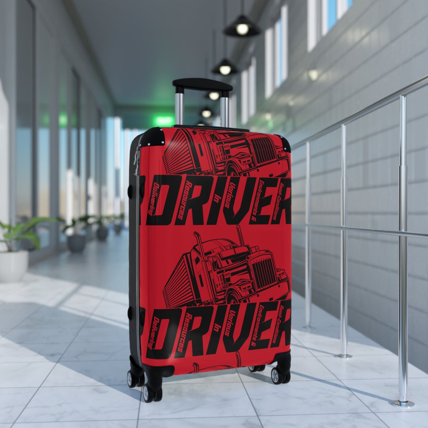 Bold Truck Driver Suitcase - Travel Luggage for Truck Enthusiasts, Perfect Gift for Travelers, Road Trip Essentials, Unique Carry-On