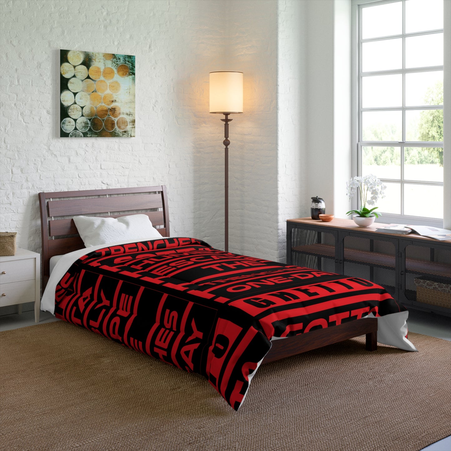 G.H.E.T.T.O. Urban Comforter - Ghetto Inspired Design for Cozy Vibes, Perfect for Home Decor, Gifts, and Streetwear Aesthetic