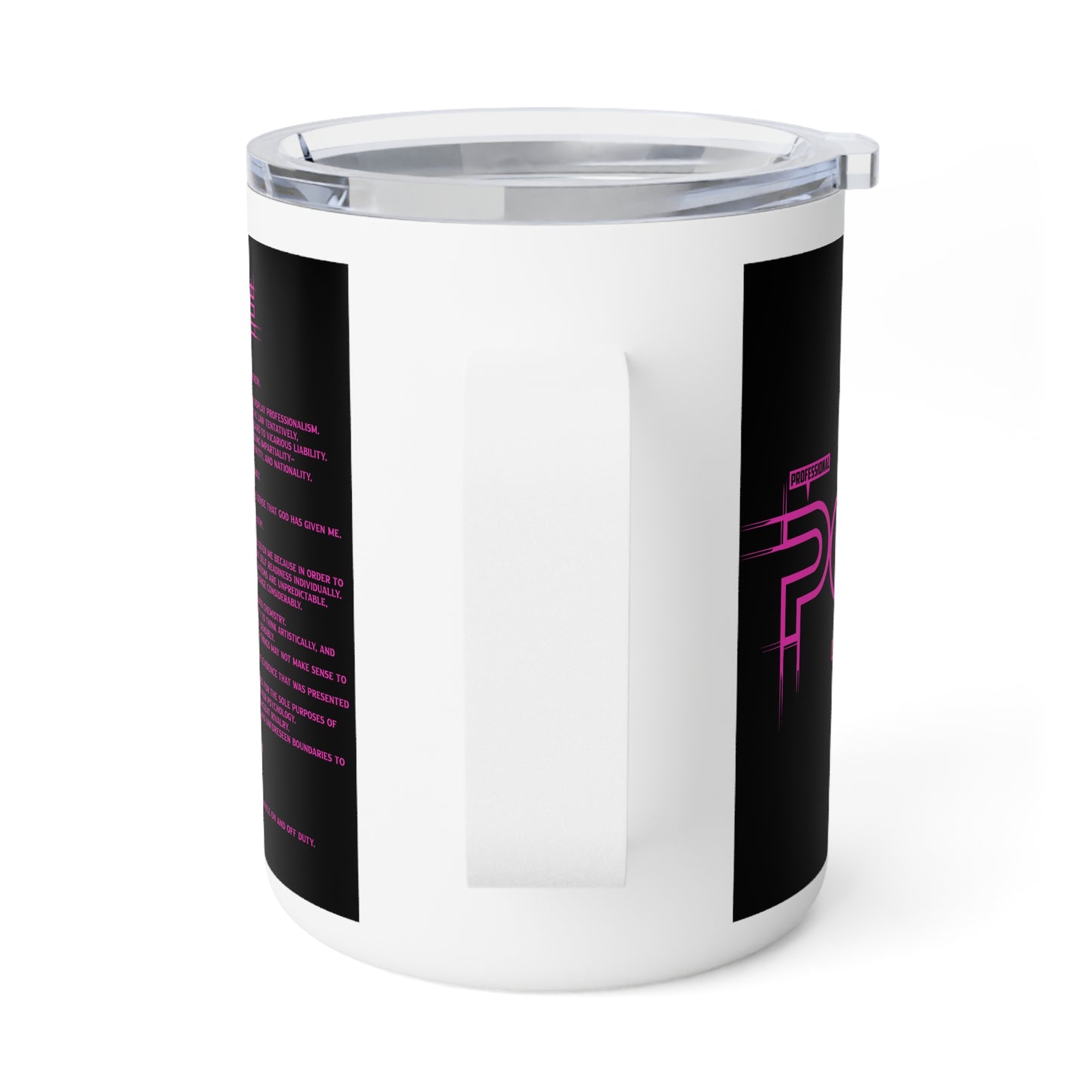 P.O.L.I.C.E. (Professional Officer of Law Improving Communities on Earth) Stylish Insulated Coffee Mug for Daily Motivation, Personalized Gift for Law Enforcement