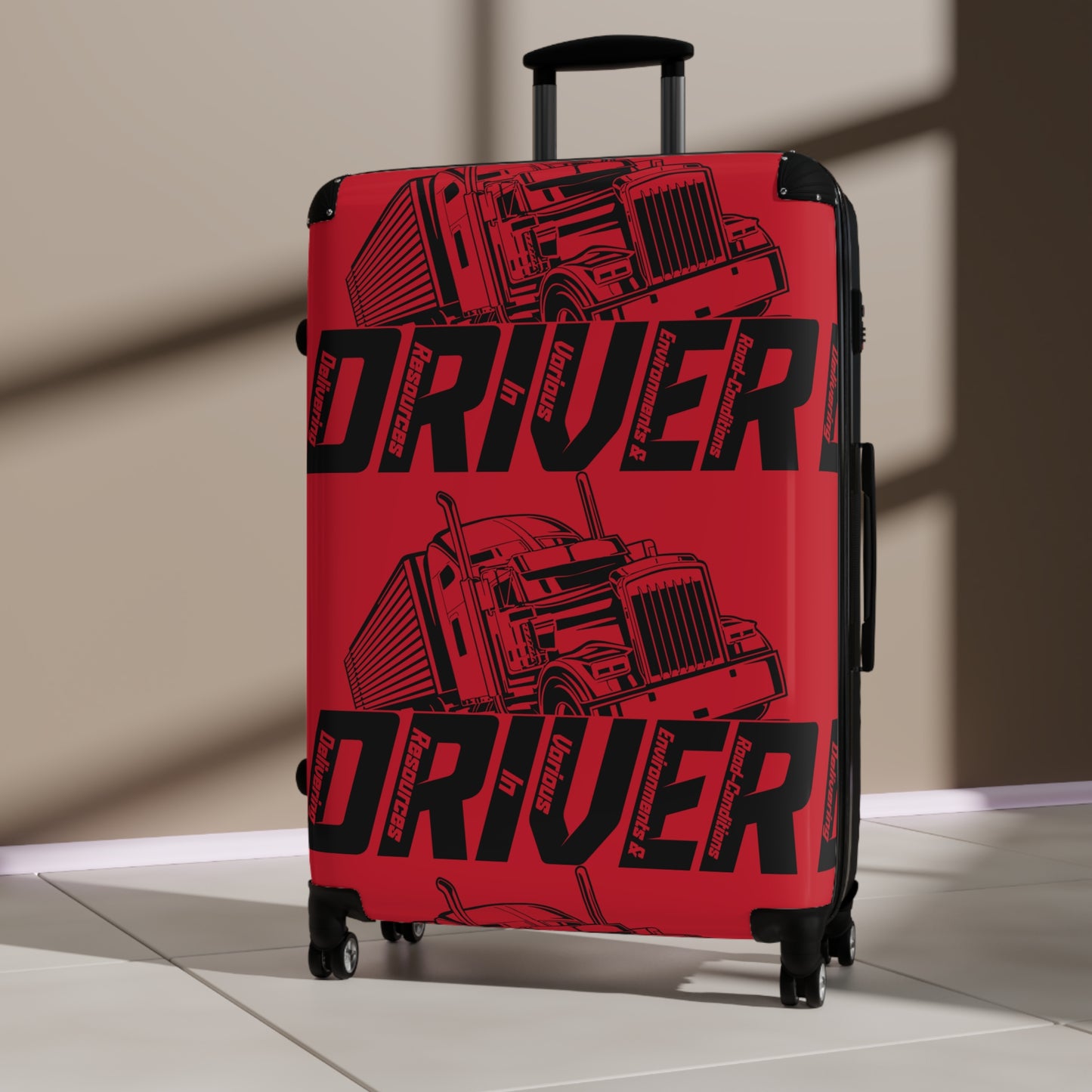 Bold Truck Driver Suitcase - Travel Luggage for Truck Enthusiasts, Perfect Gift for Travelers, Road Trip Essentials, Unique Carry-On