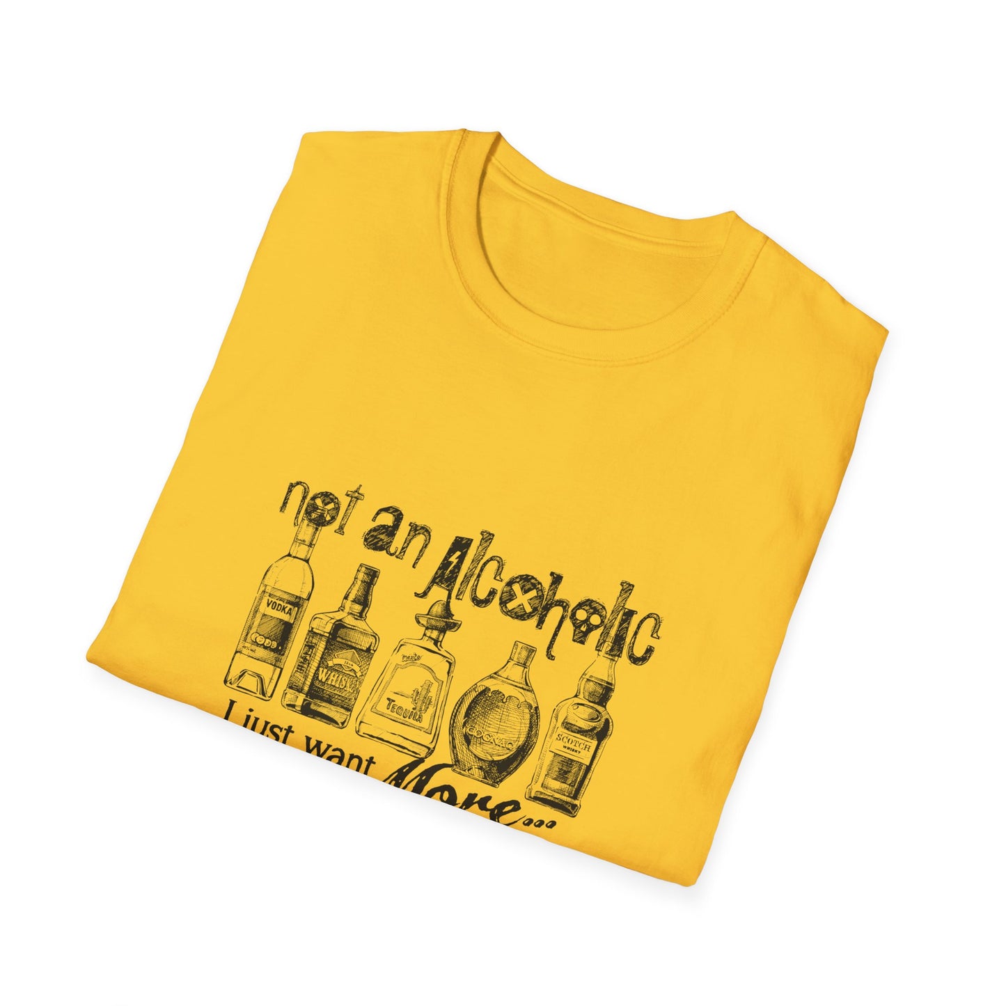 Not An Alcoholic Humorous Drink Lover T-Shirt, Funny Drinking Tee, Unisex Alcoholic Humor Shirt, Casual Everyday Wear, Gift for Party Lovers