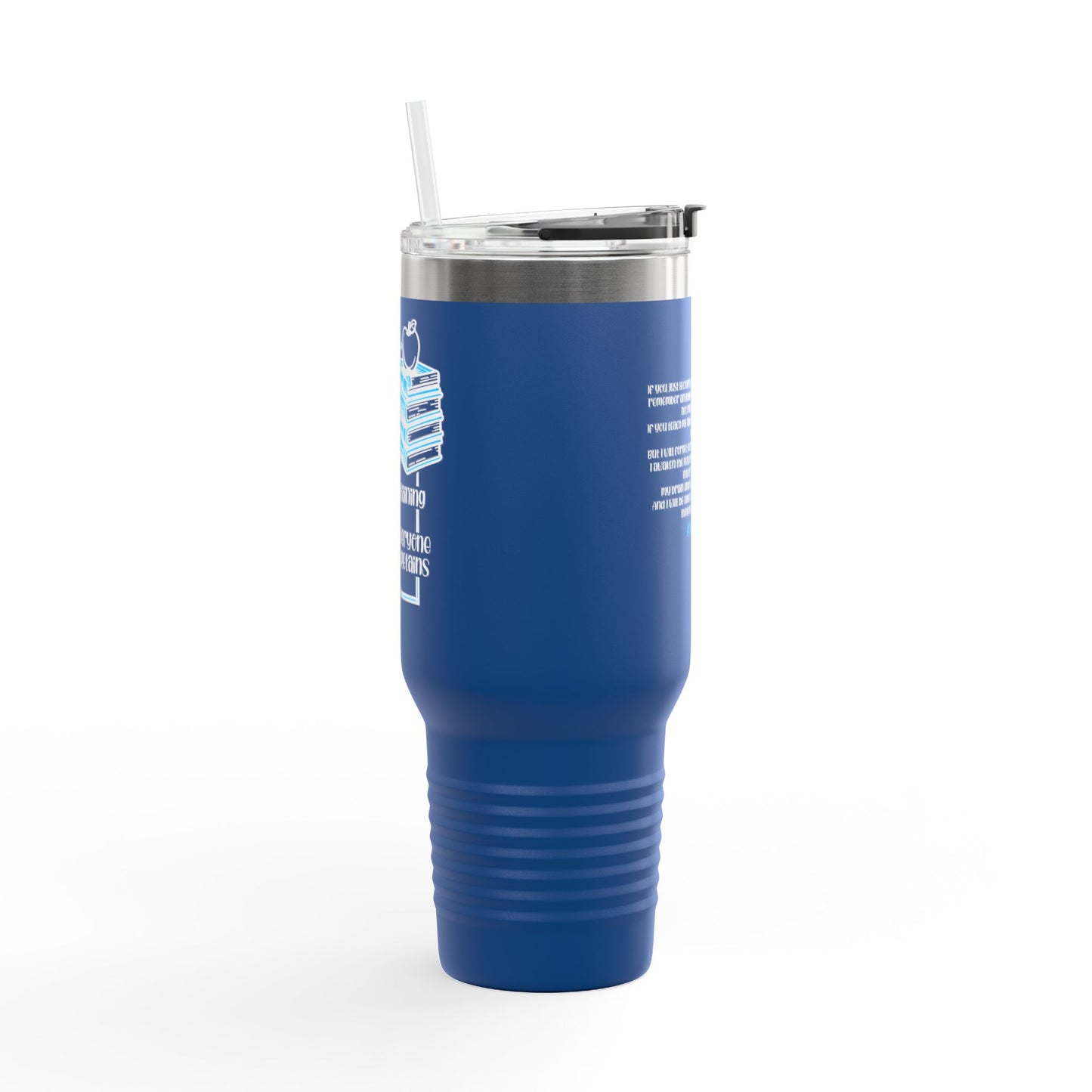 T.E.A.C.H.E.R. Insulated Travel Mug with Motivational Quote, 40oz Coffee Cup for Educators, Hiking, Gift for Travelers, Unique Drinkware, Adventure Mug