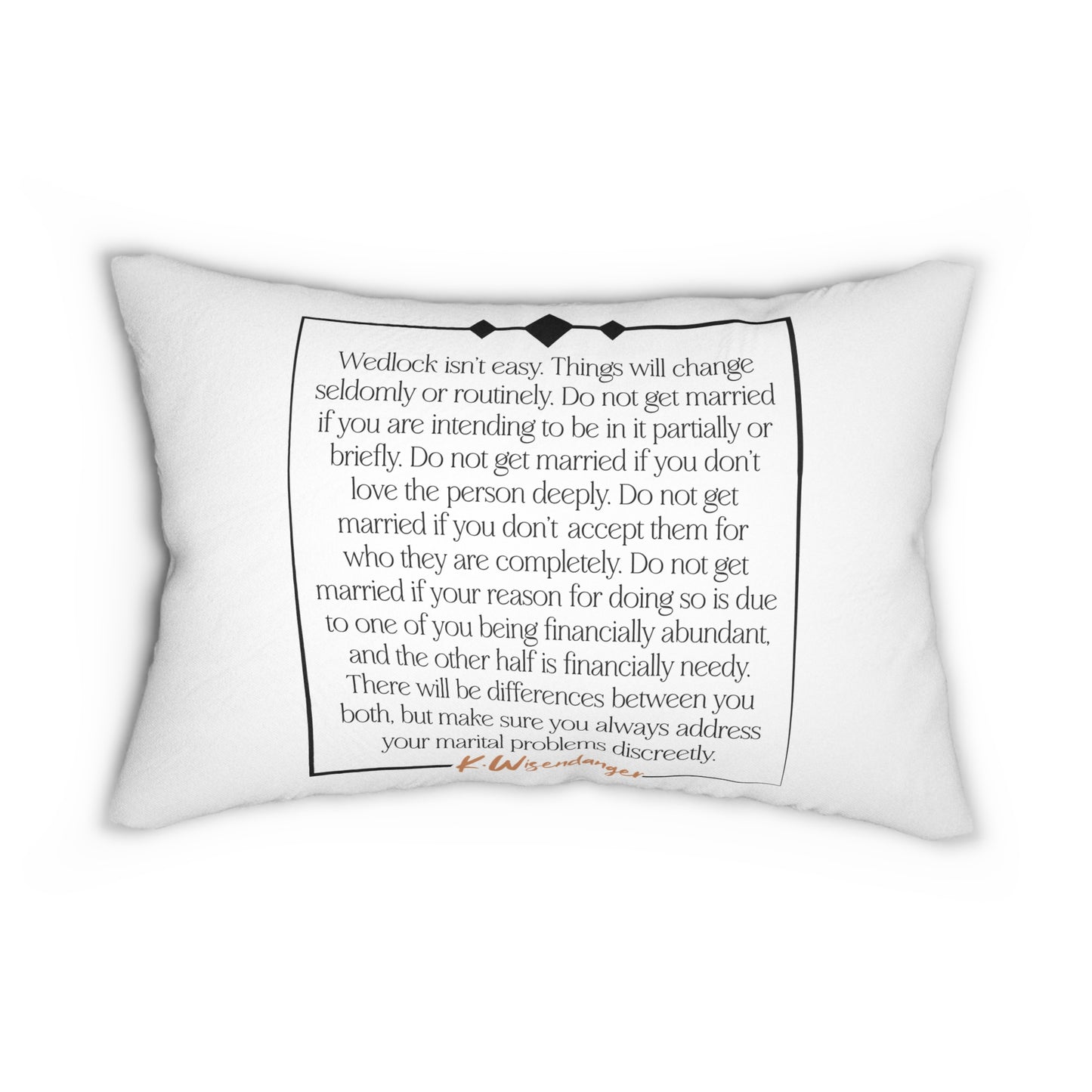 H.U.S.B.A.N.D. Sentimental Lumbar Pillow with Wedding Quotes, Anniversary Gift, Couple Home Decor, Relationship Comfort, Marriage Keepsake