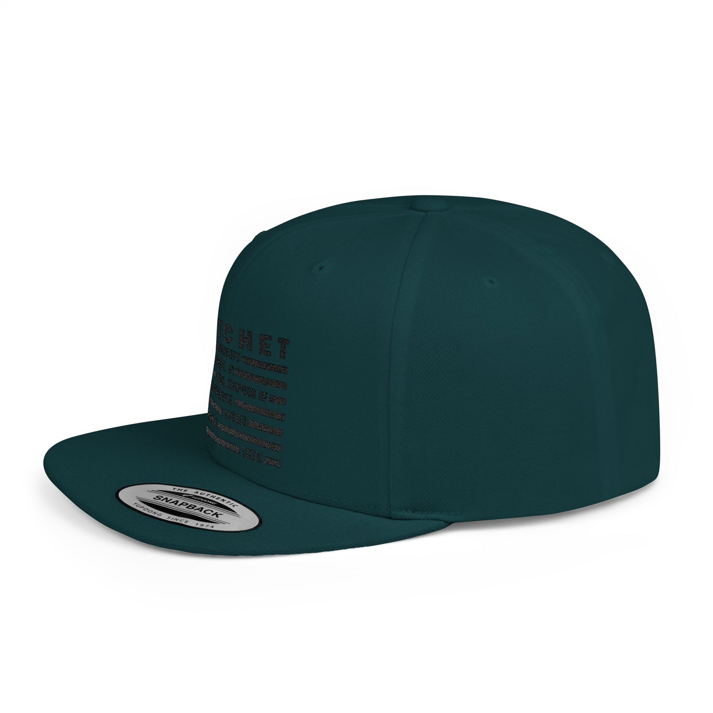 R.A.T.C.H.E.T. Flat Bill Snapback Cap - Perfect for Street Style, Outdoor Events, & Casual Wear